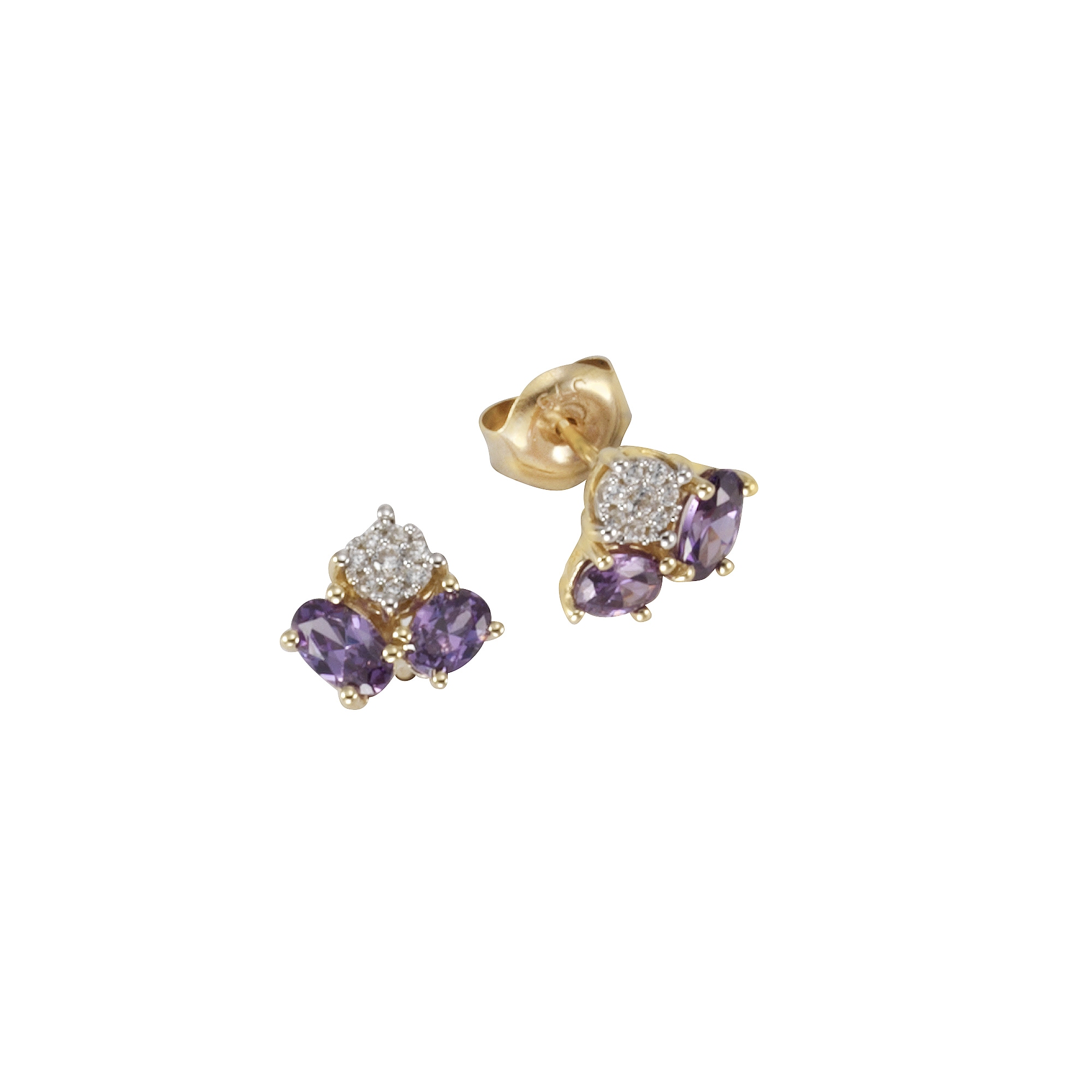 Fascination by Zirkonia« BAUR | »Gold K. + Ohrstecker online 375 Amethyst Paar bestellen Ellen