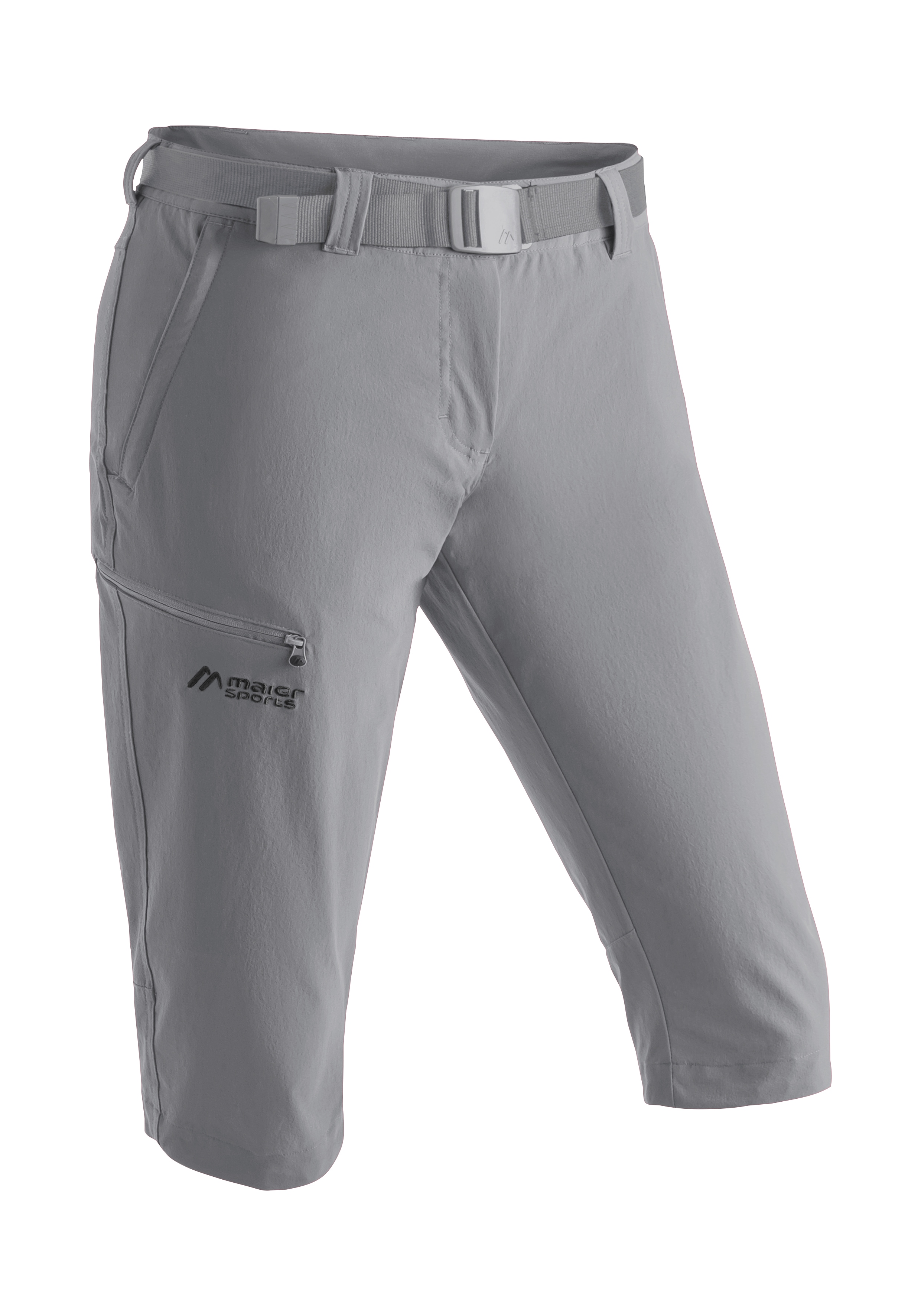 Maier Sports 1100000002199 "Inara slim 3/4" Damen Wanderhose, atmungsaktive Outdoorhose, 3/4 Hose mit 3 Taschen