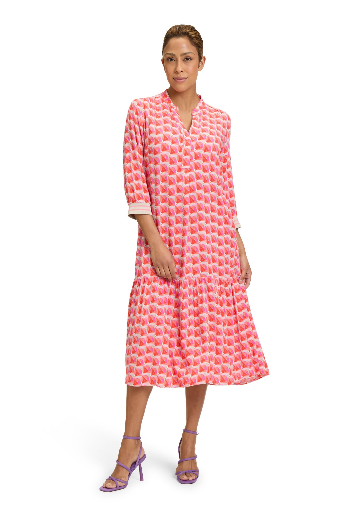 Betty Barclay Sommerkleid "Betty Barclay Damen Stufenkleid mit 3/4 Arm", Dr günstig online kaufen
