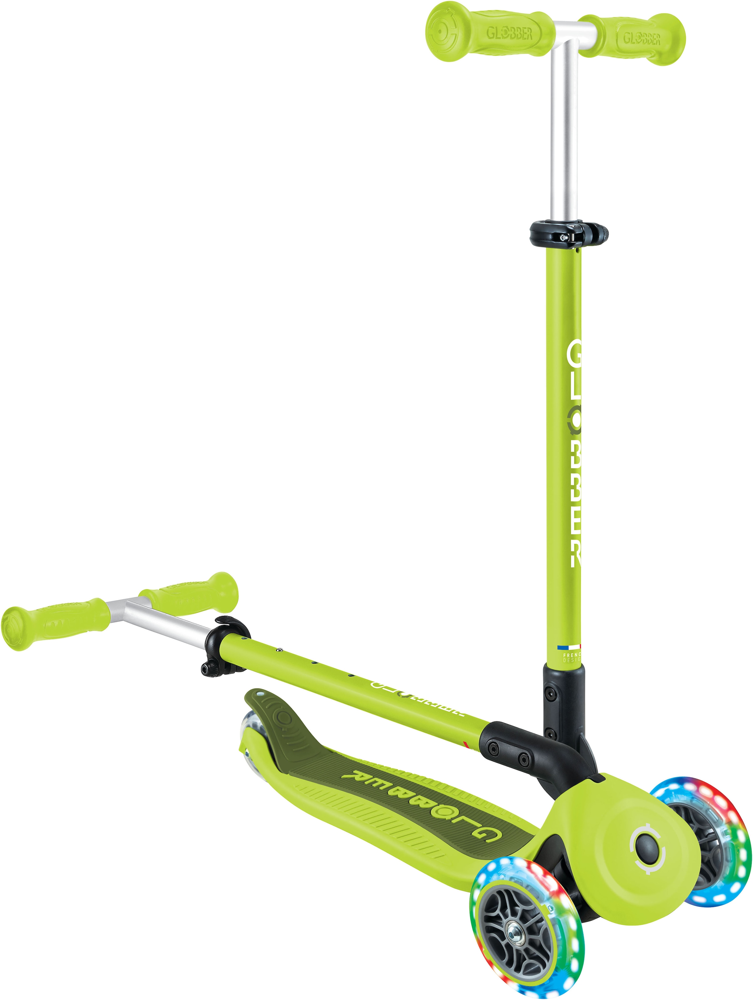 Globber Tretroller »GO-UP ACTIVE LIGHTS mit Leuchtrollen«