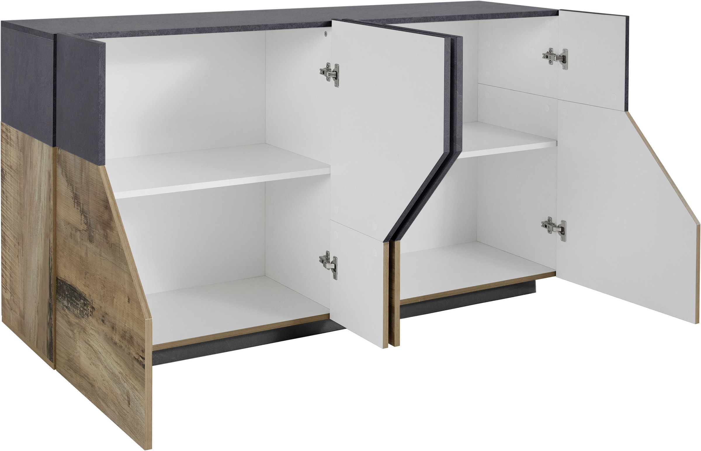 INOSIGN Sideboard »ALIEN-Kommode, Schrank, Anrichte mit 4 Türen und 4 Fächern«, Sideboard Breite ca. 160 cm "100 % Made in Italy"