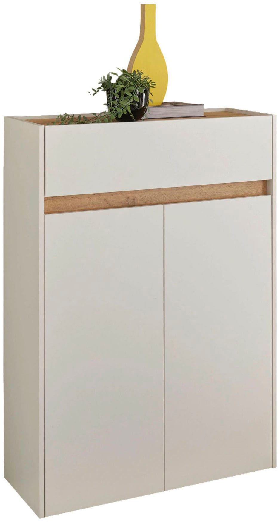 INOSIGN Schuhschrank »City/Giron, modernes Schuhregal, Schrank für 16 Schuhe, Schuhkommode«, eine Schublade und vier Schuhfächer, viel Stauraum, 93 cm breit