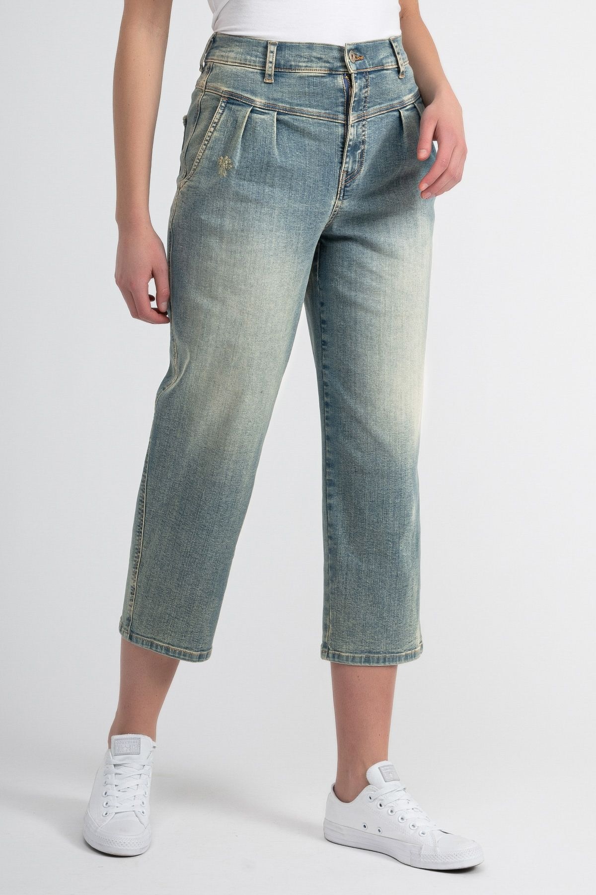 Recover Pants 5-Pocket-Jeans »Jeans«, Mit weitem Bein und Bundfalten