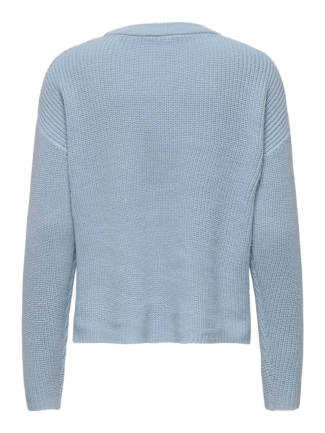 ONLY Rundhalspullover »ONLLUNA LS O-NECK PULLOVER KNT NCA«