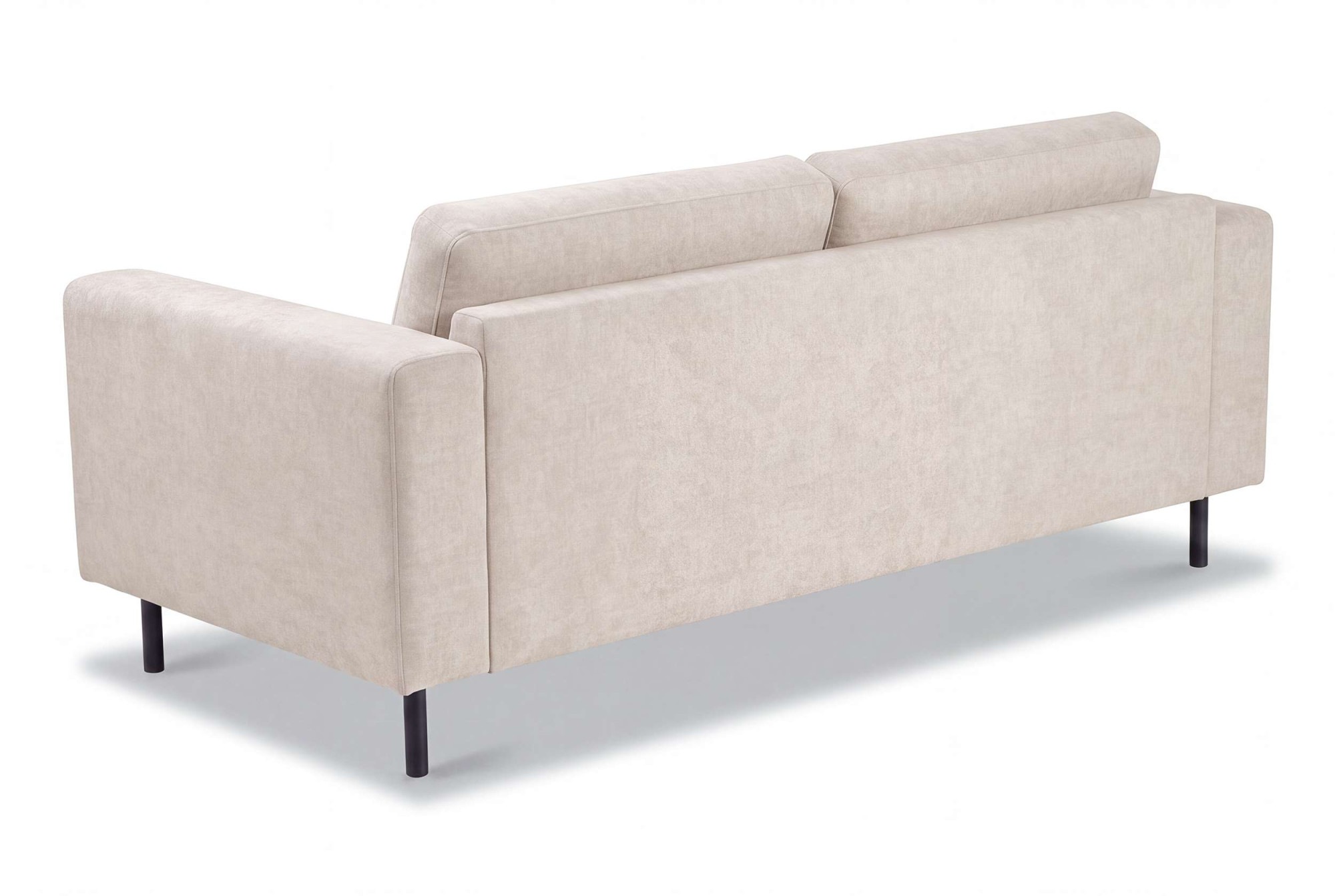 OTTO home 3-Sitzer »Sveeva, B.214 cm, schwarze Metallfüße« langlebiger Webstoff, mit Wellenunterfederung, viele Farben