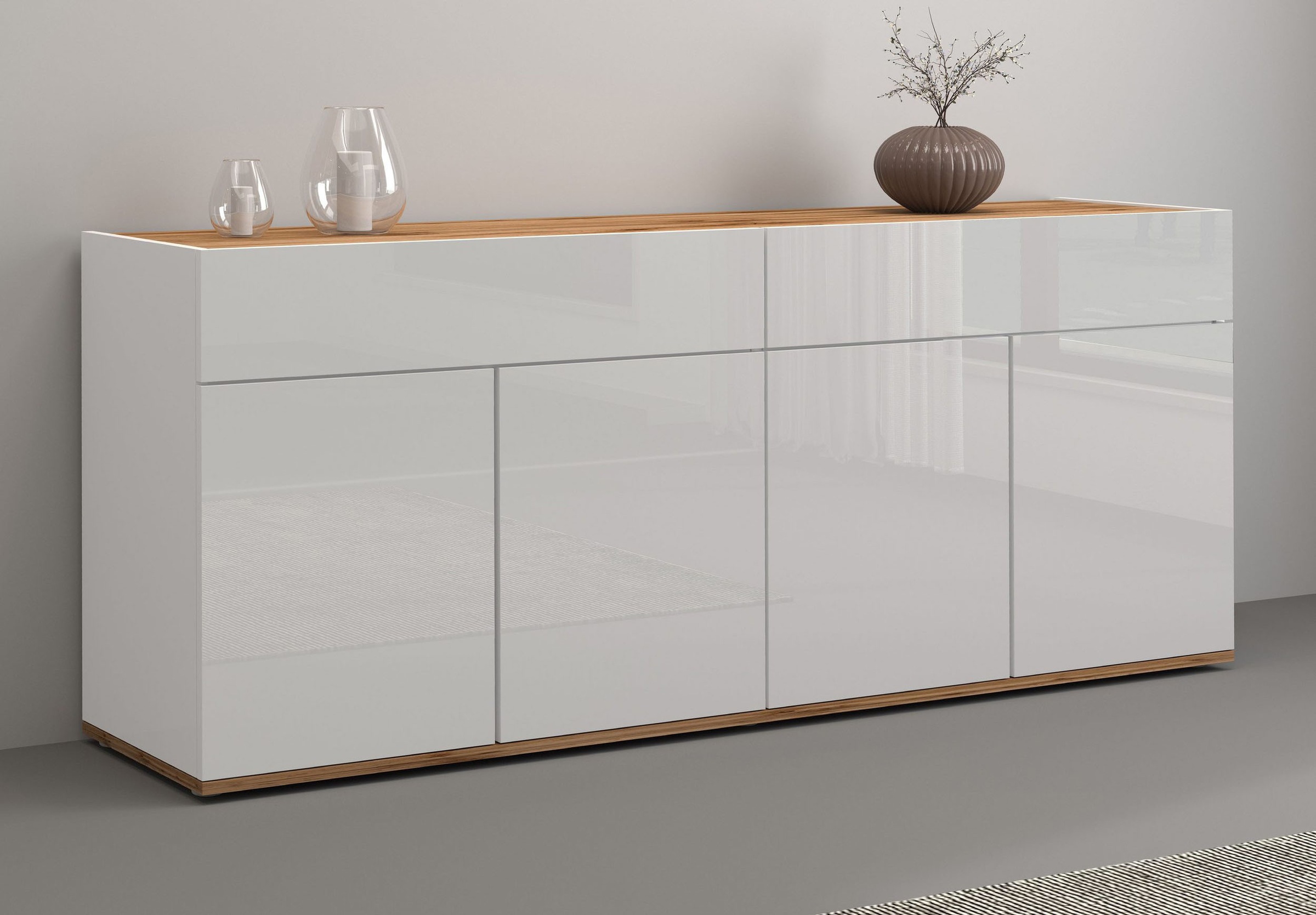 INOSIGN Sideboard "Garda Kommode, Schrank, 4 Türen mit Push-to-Open, Made i günstig online kaufen
