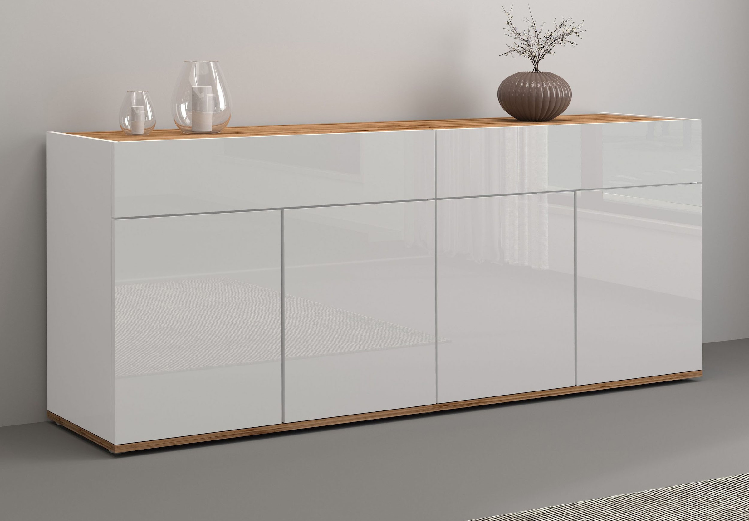 INOSIGN Sideboard "Garda Kommode, Schrank, 4 Türen mit Push-to-Open, Made i günstig online kaufen