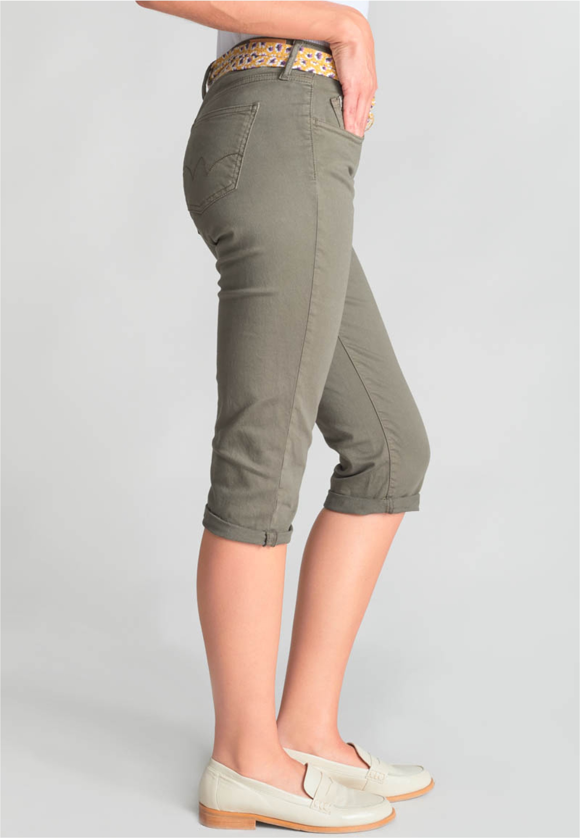 Le Temps Des Cerises Caprihose »KAYA«, mit umgeschlagenem Beinsaum