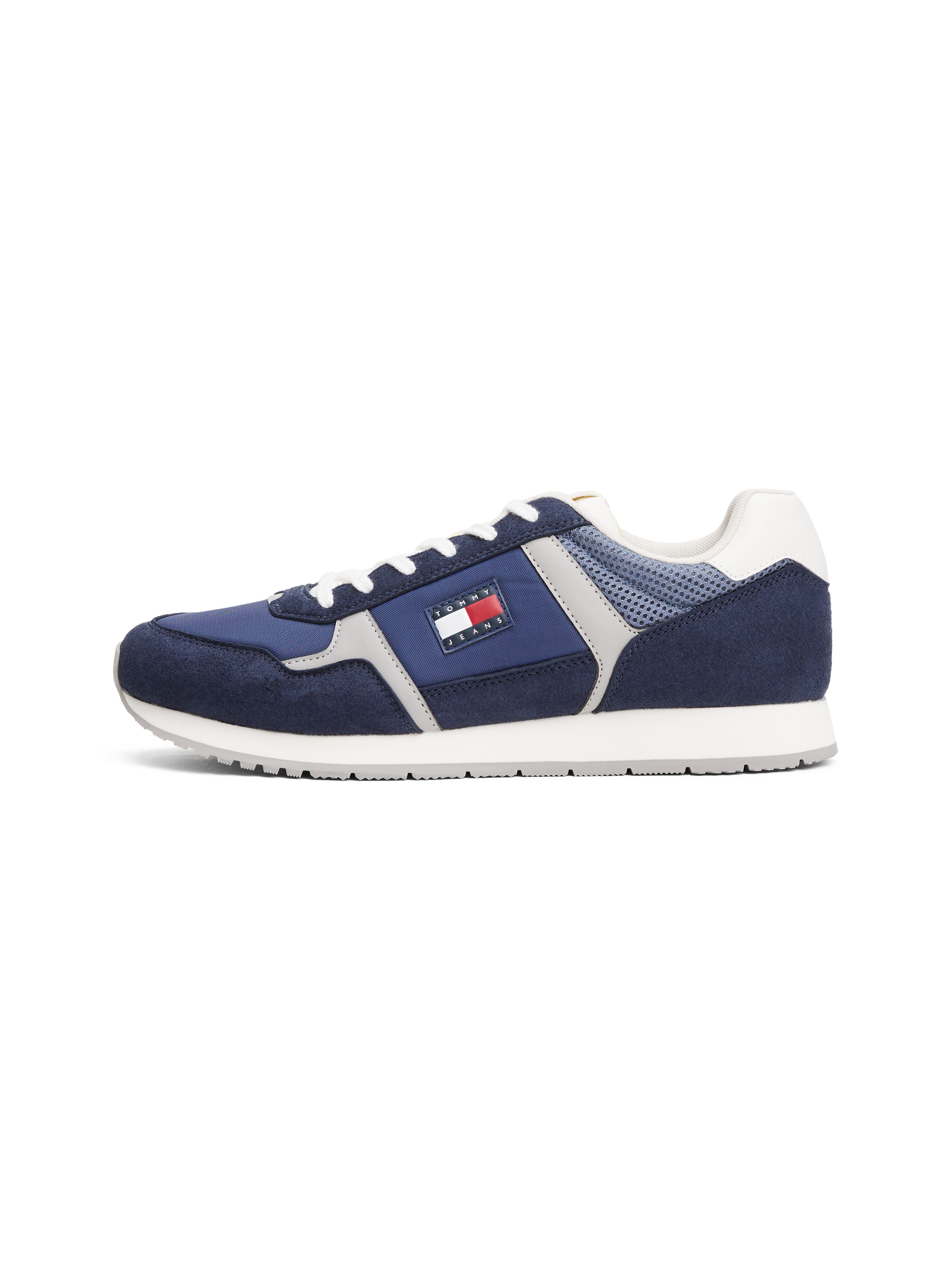 Tommy Jeans Sneaker »TJM RUNNER CASUAL«, Schnürschuh, Halbschuh, Freizeitschuh mit seitliche Logoflag