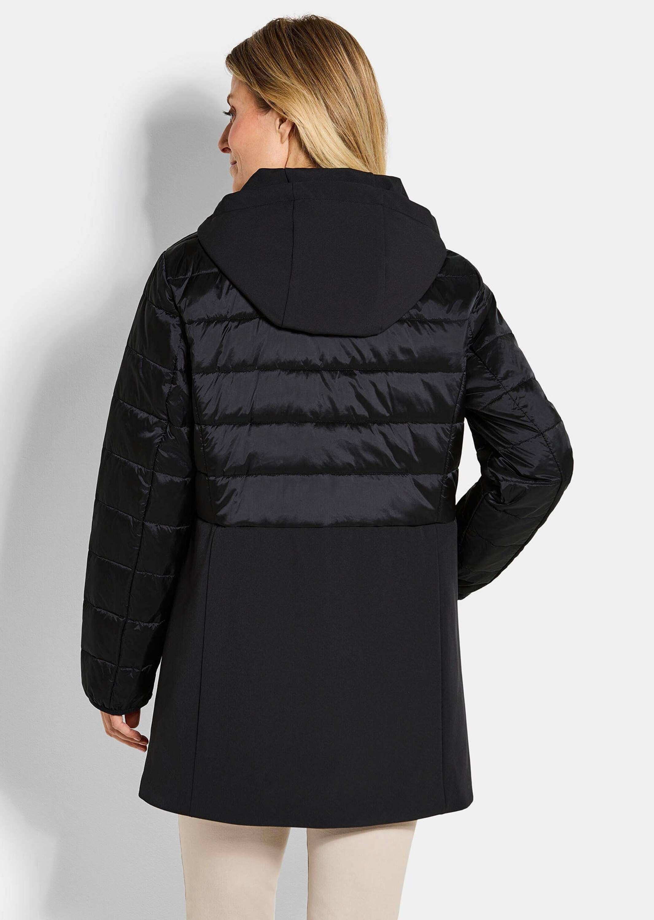 GOLDNER Langmantel »Kurzgröße Steppmantel mit Softshell-Einsatz«