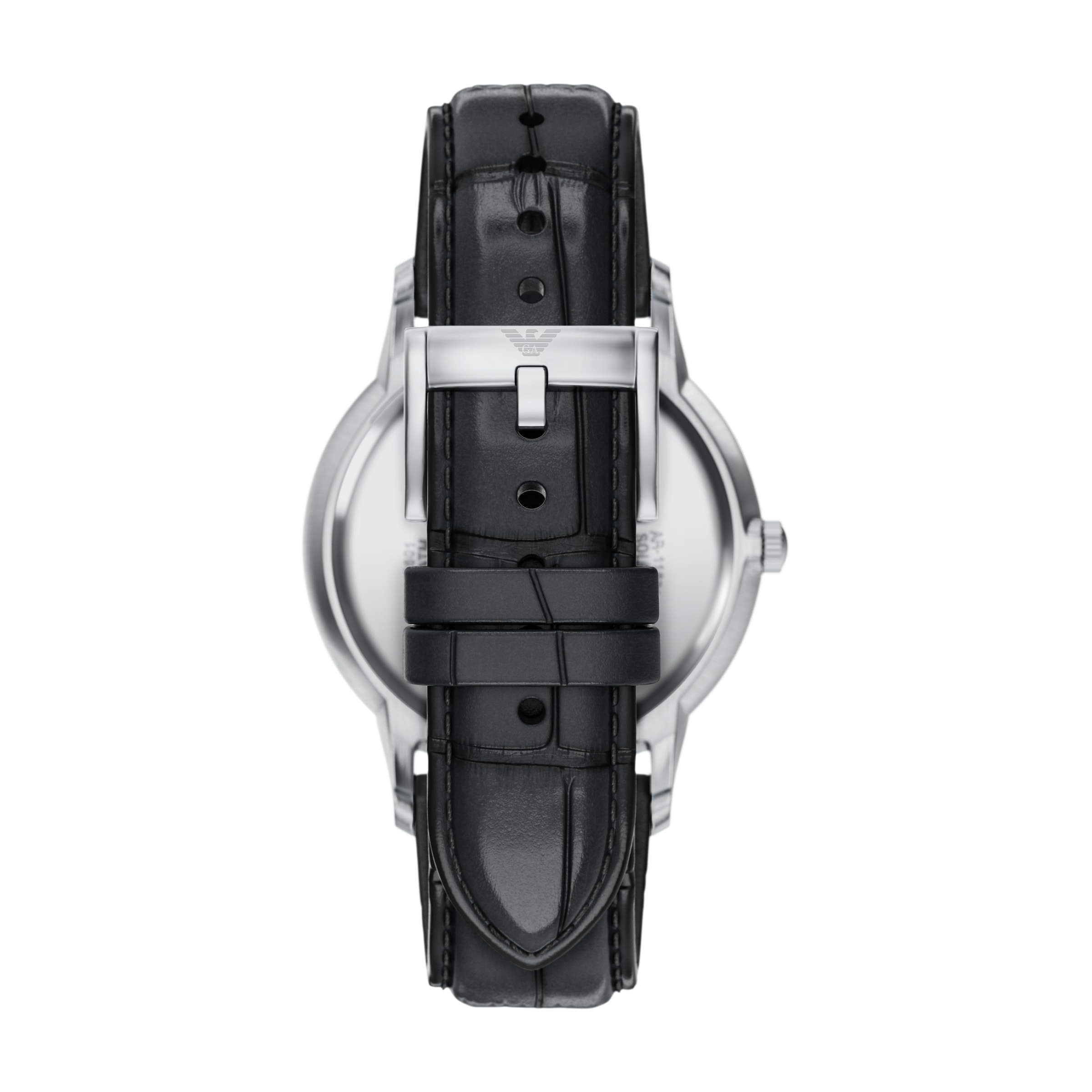 Emporio Armani Quarzuhr Armbanduhr, Lederarmband, analog, Tag