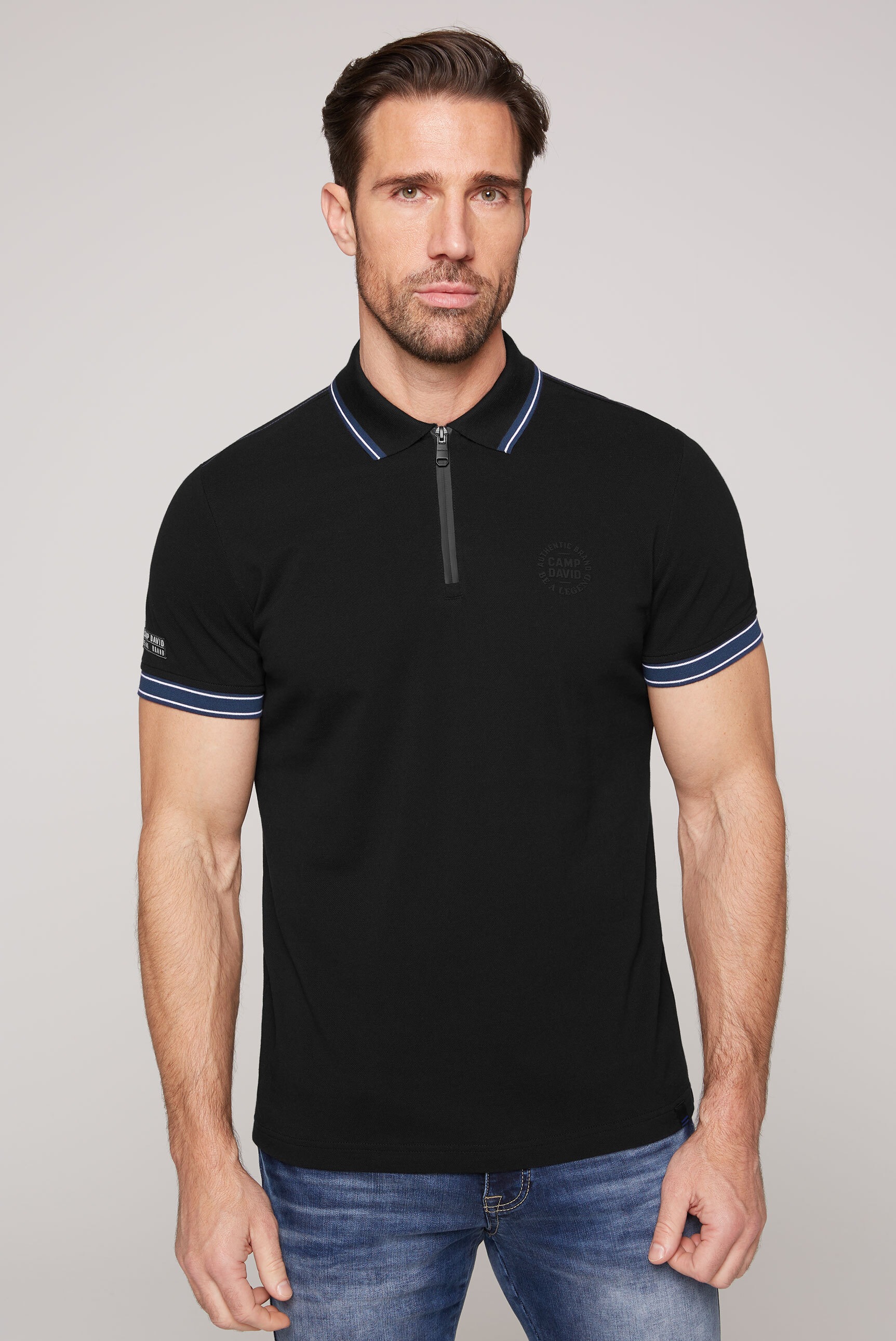 CAMP DAVID Poloshirt, aus Baumwolle
