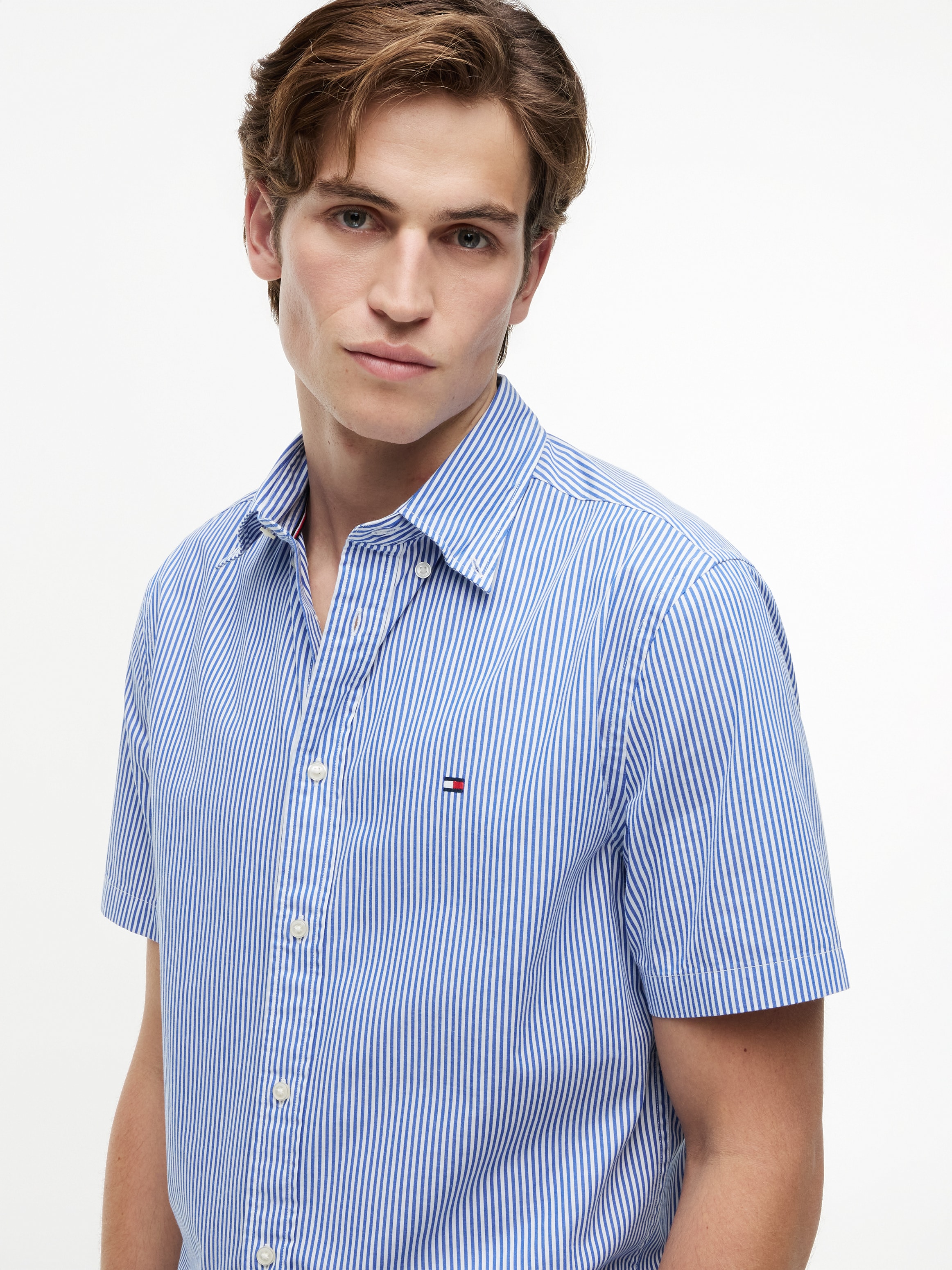 Tommy Hilfiger Kurzarmhemd »FLEX POP CLASSIC STP S/S SHIRT«