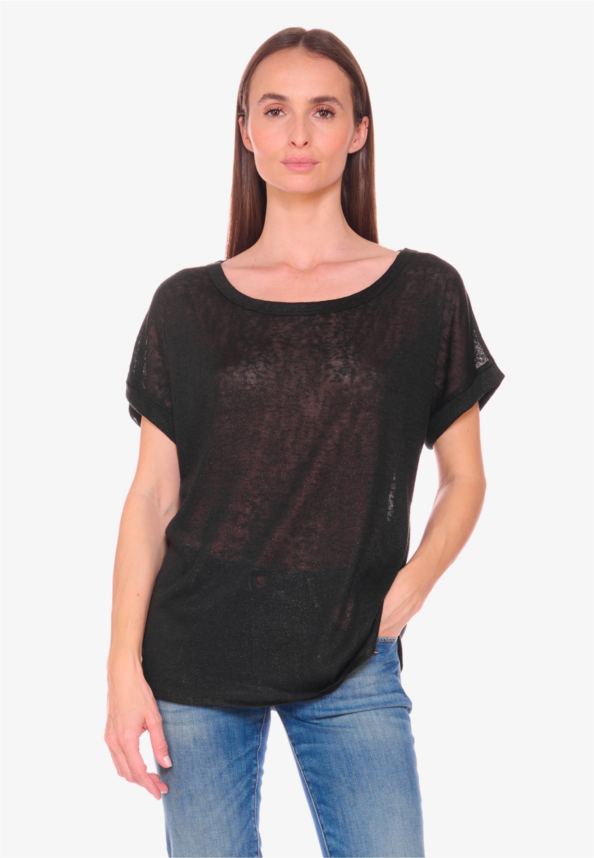 Le Temps Des Cerises T-Shirt »PATRUL«, mit dezentem Muster