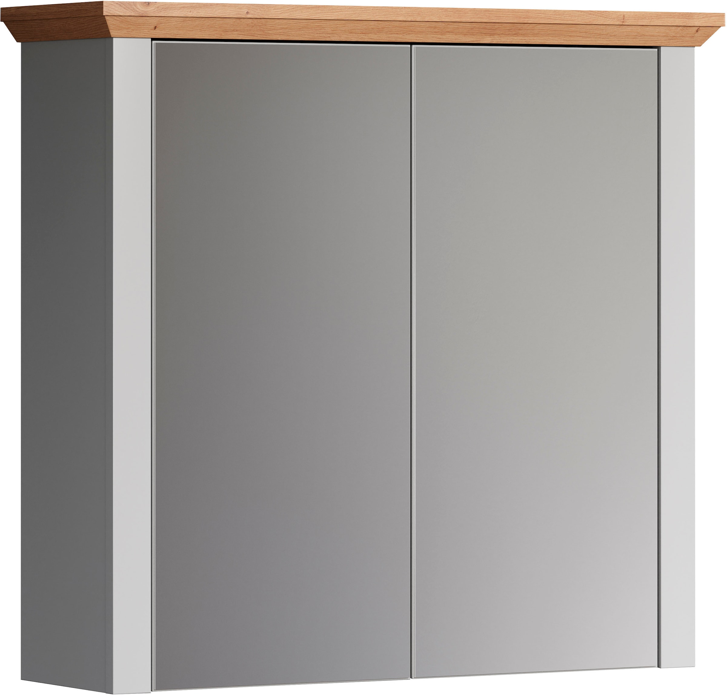 Home affaire Spiegelschrank »Herzwill« Spiegelschrank mit 2 Glasböden - (B/T/H) 78/24/73 cm
