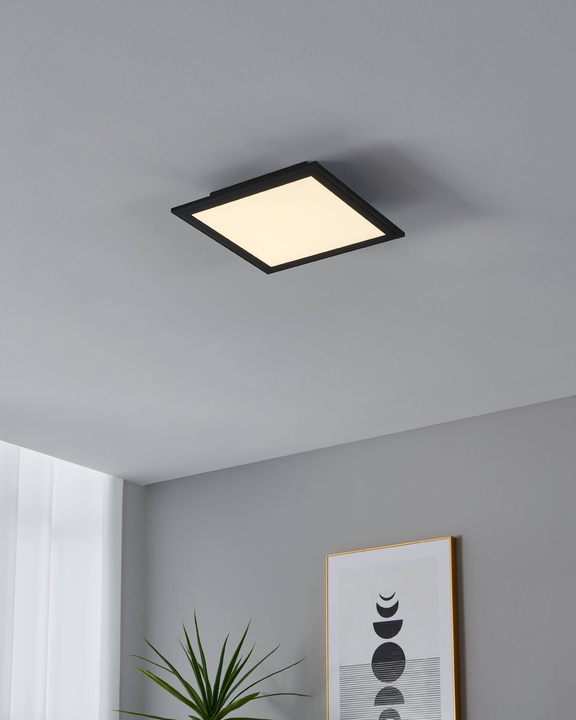 EGLO LED-Deckenleuchte »SALOBRENA-Z«,  in schwarz aus Alu / inkl. LED fest integriert - 15,3 Watt