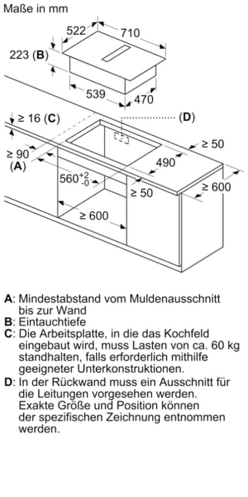 SIEMENS Kochfeld mit Dunstabzug »ED711HQ26E«