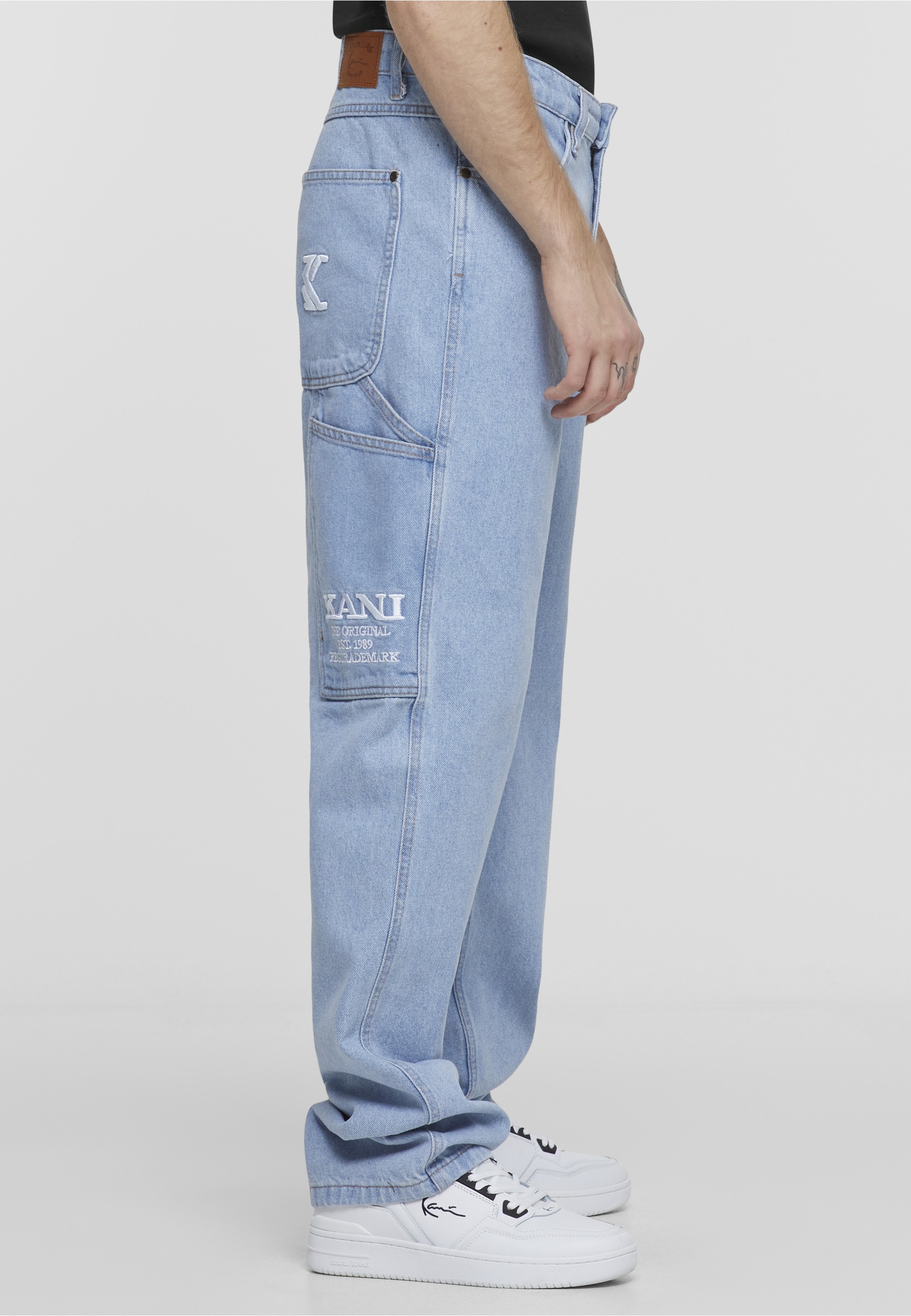 Karl Kani Bequeme Jeans »Karl Kani Herren KMI-PL063-090-13 KK Retro Baggy Workwear Denim«
