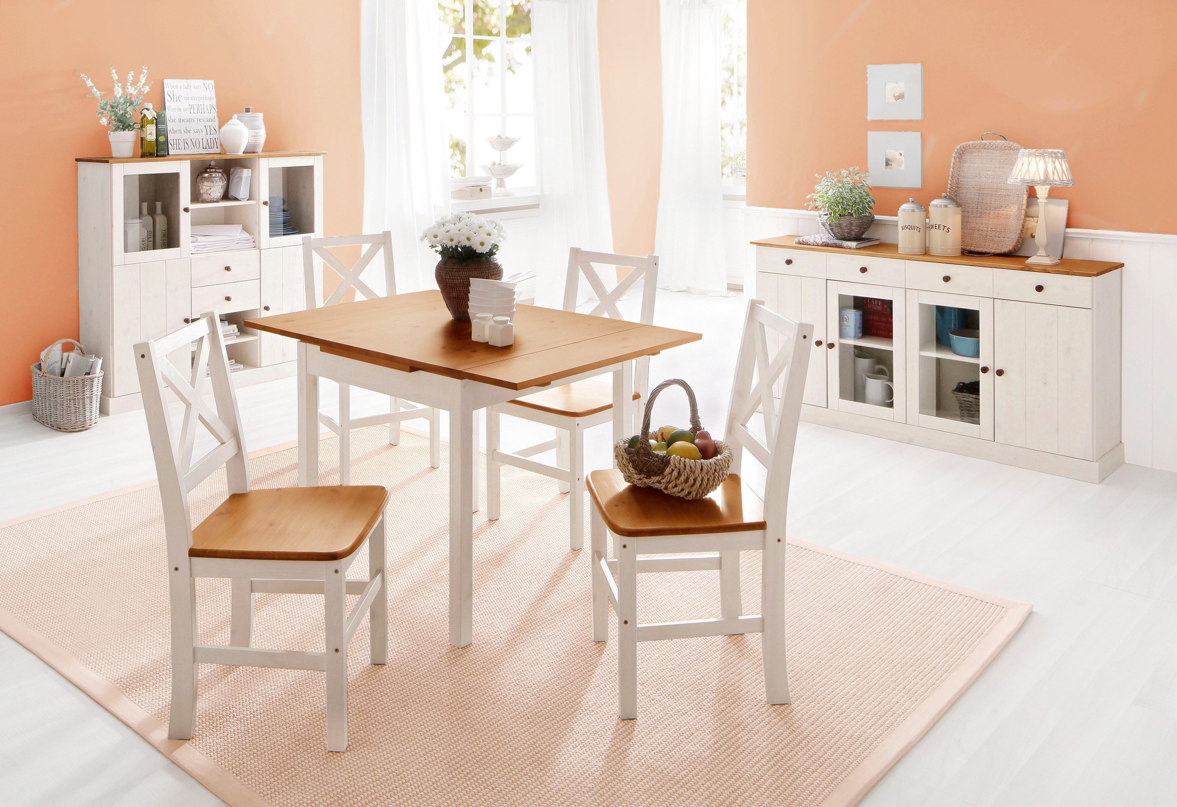 Home affaire Esstisch »Maike, TOPSELLER!«, (Esstisch, Küchentisch), Home affaire, Breite 80cm, mit Auszugsfunktion