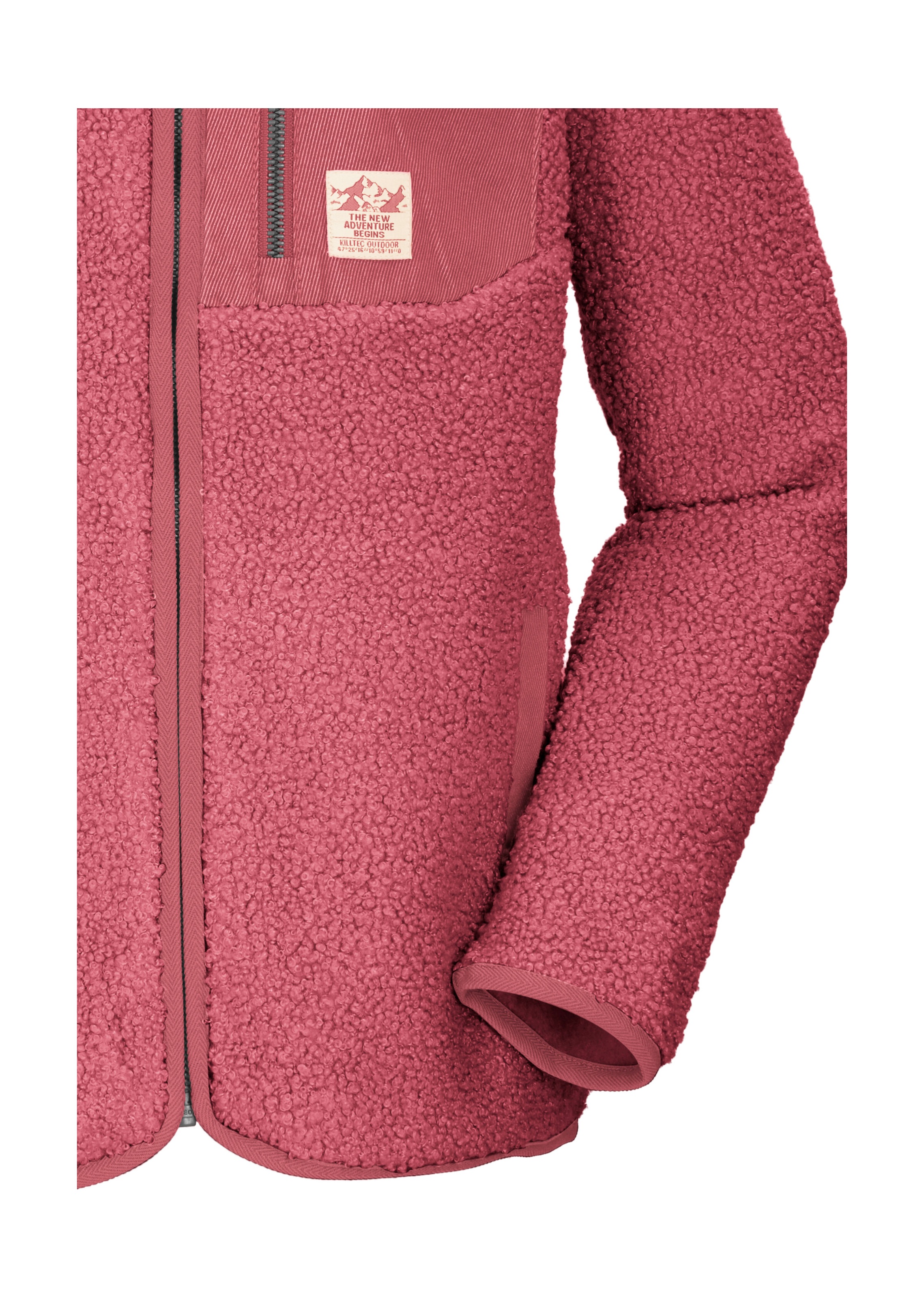 Killtec Fleecejacke »KOW 140 GRLS FLC JCKT« Weiche Sherpa-Fleecejacke mit Kinnschutz und Stauraum