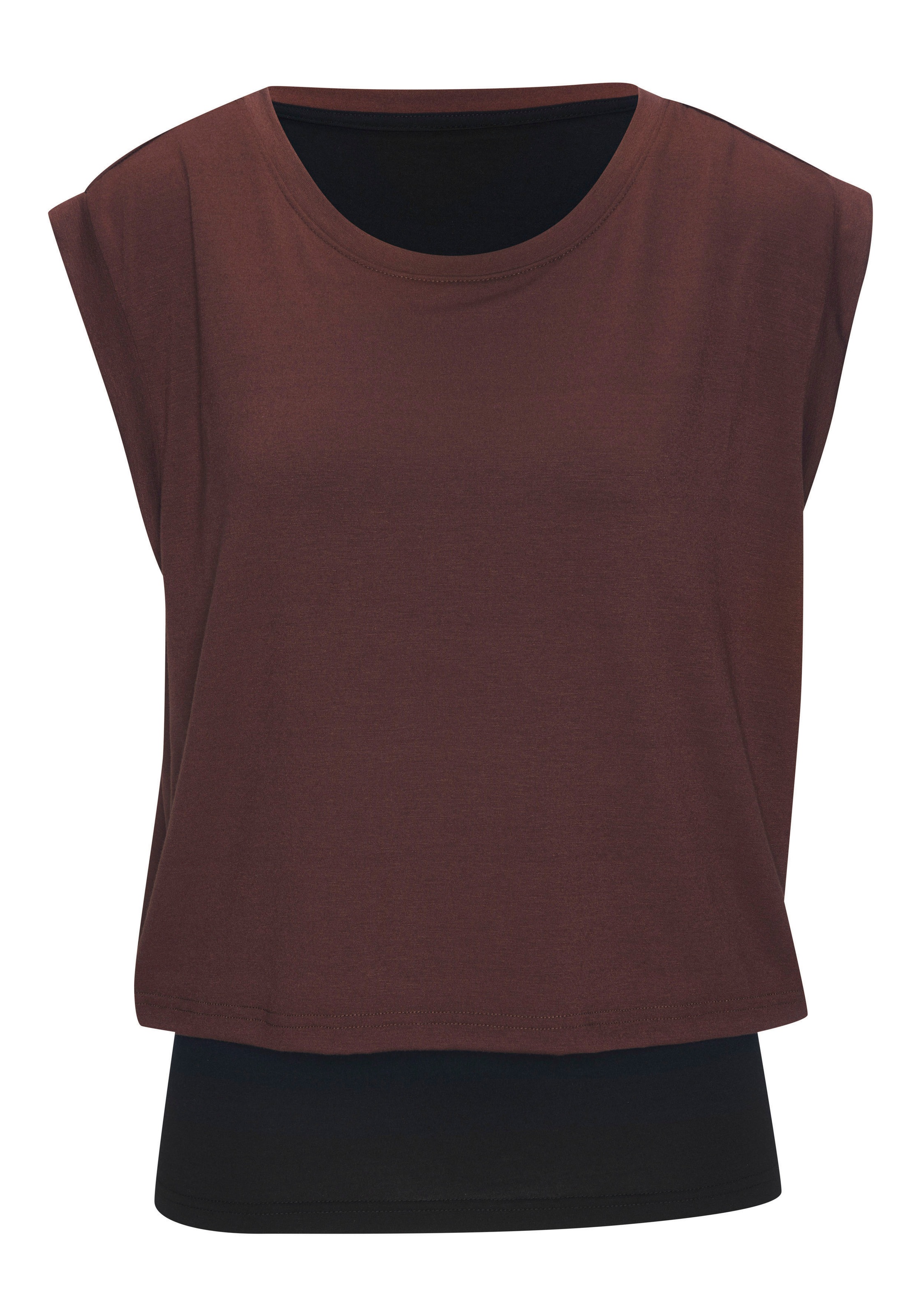 LASCANA ACTIVE 2-in-1-Shirt, im doppellagigen Look