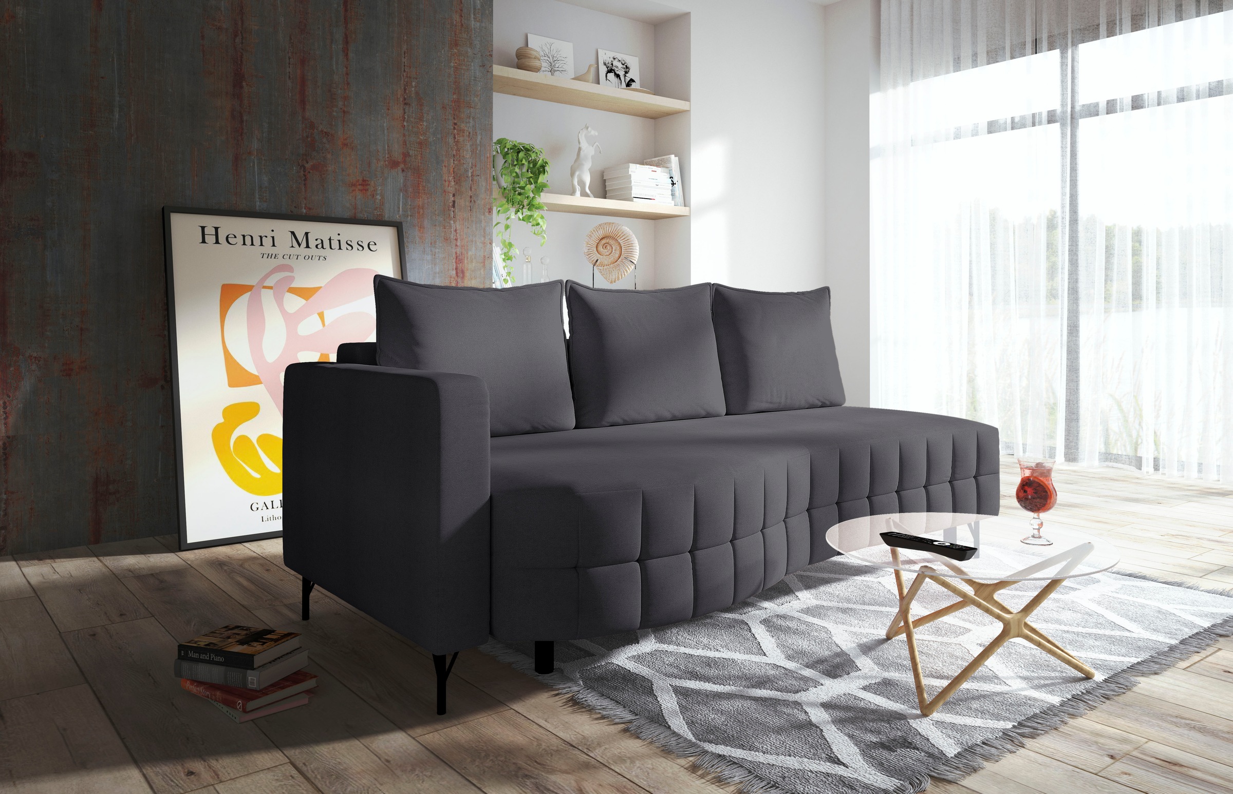 Thumbnail - exxpo - sofa fashion Loungesofa "T wiggy Schlafsofa mit Bettfunktion und Bettkasten,", komfortabler Federkern, super Sit...