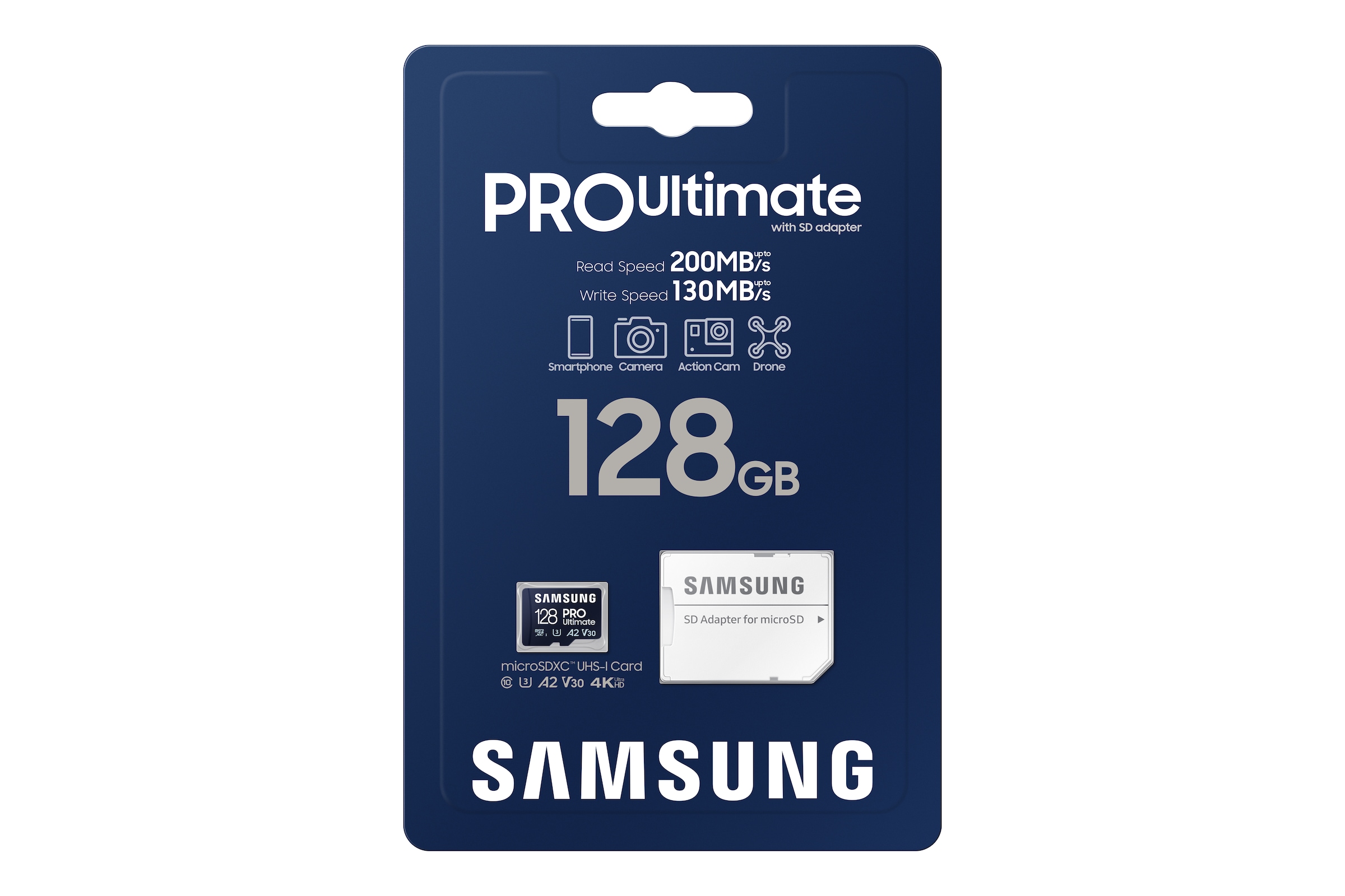 Samsung Speicherkarte »Pro Ultimate MicroSD«, (200 MB/s Lesegeschwindigkeit), mit SD-Adapter