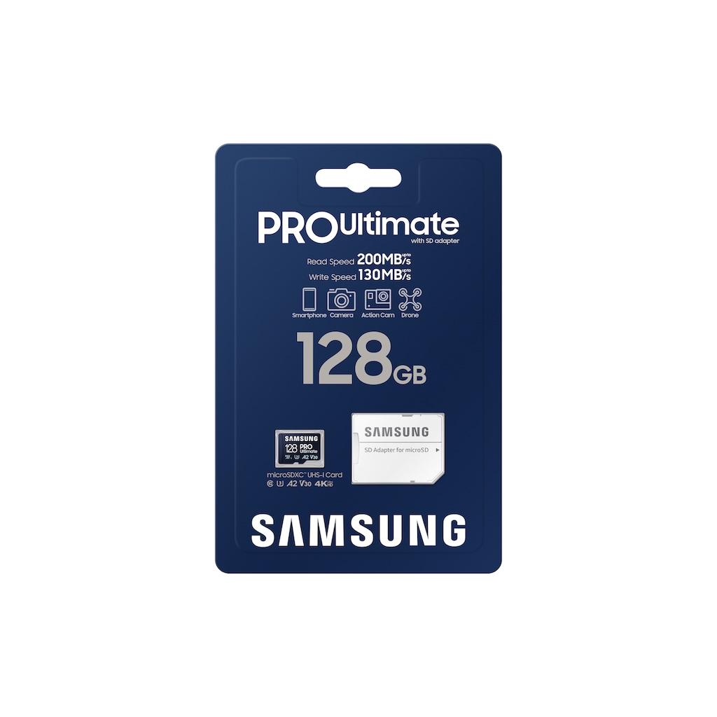 Samsung Speicherkarte »Pro Ultimate MicroSD«, (200 MB/s Lesegeschwindigkeit), mit SD-Adapter