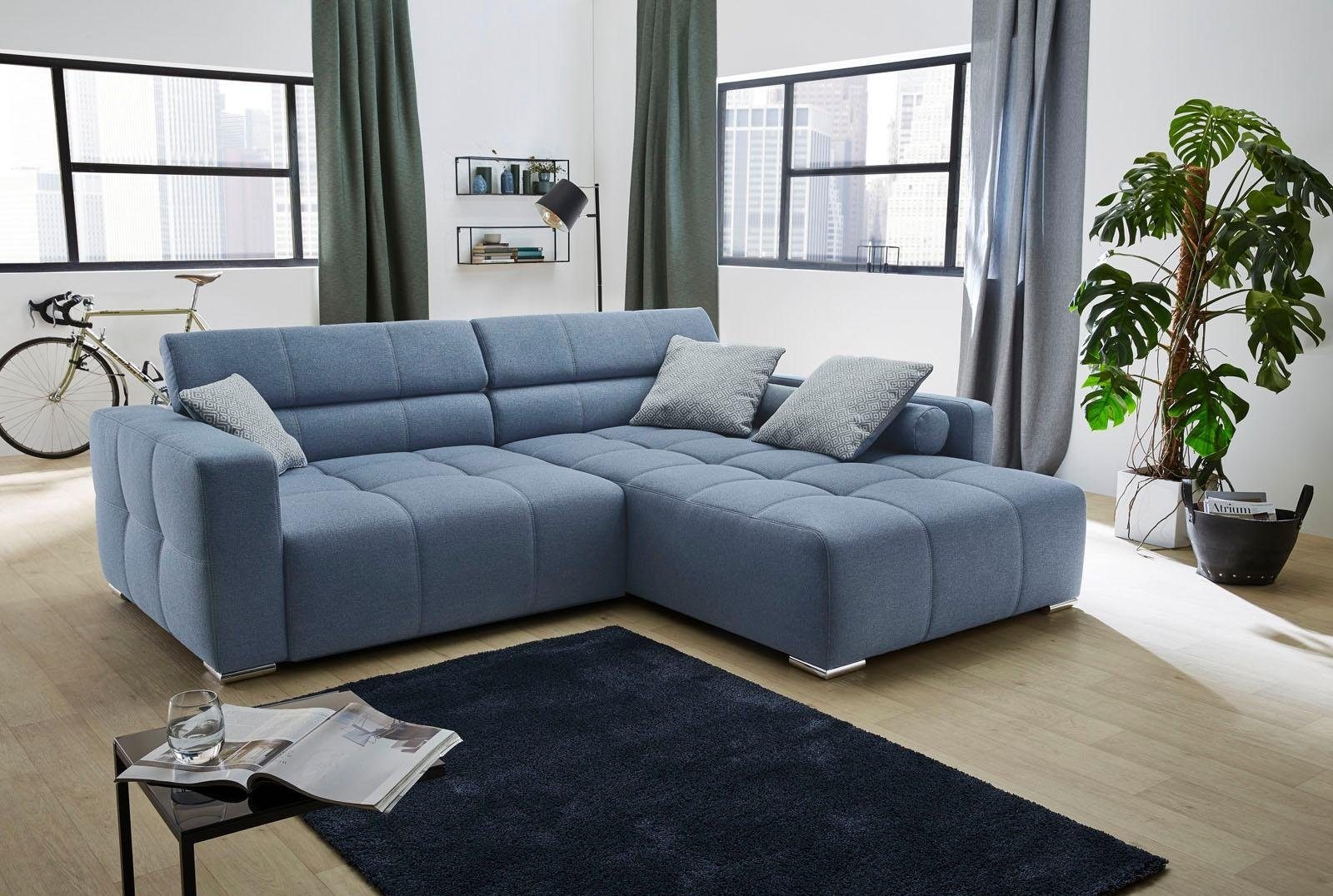 im Kopf- BAUR Rückenteilverstellung Zierkissen Big-Sofa-Style, bzw. kaufen Gruppe Jockenhöfer Ecksofa und mit | »Salerno«,