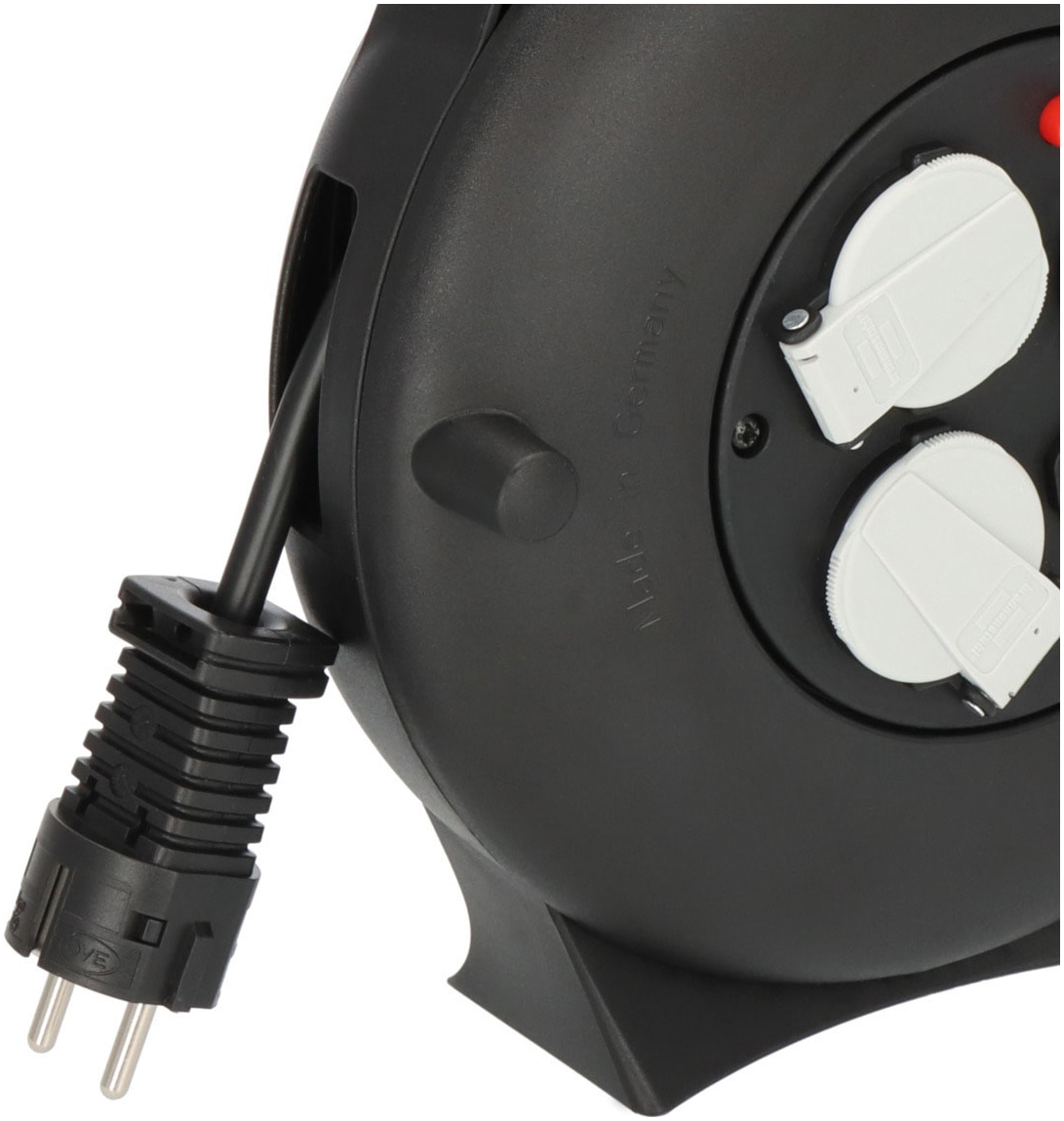 Brennenstuhl Stromkabel »Vario Line Kabelbox VL2-X 3-fach mit USB Ladefunktion« F-Stecker Typ F (Schuko) 1.000 cm