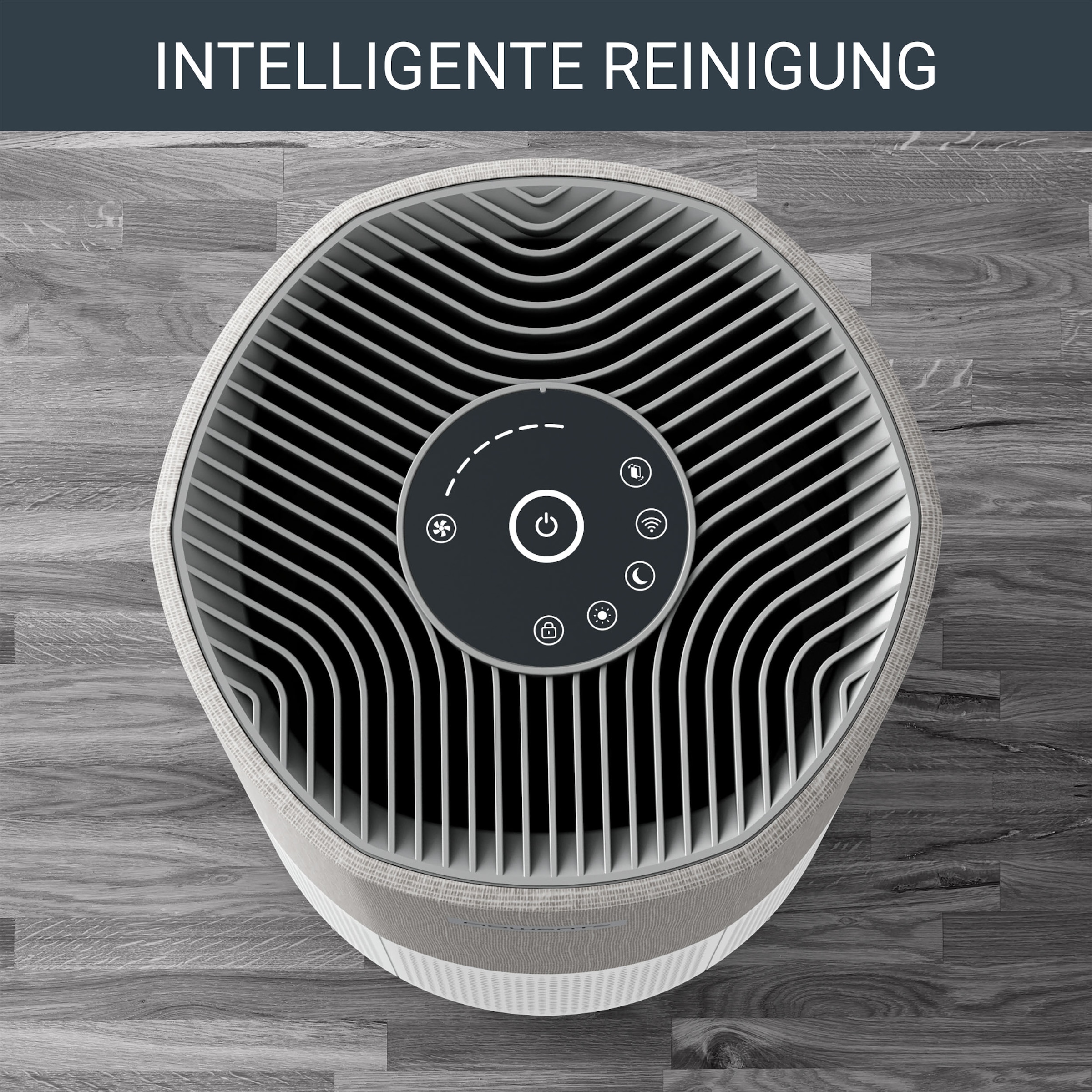 Rowenta Luftreiniger »PU2840 Pure Air City«, für 20 m² Räume, 360° HEPA-Filtration, App, 3 Filterstufen, 38 dB(A), Textil-Finish