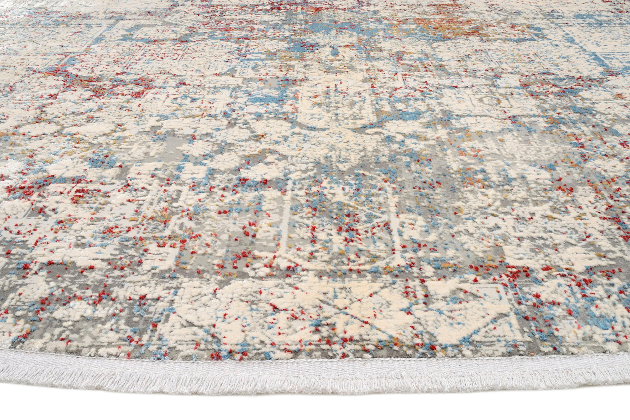 Musterring Teppich »SINFONIA«, rund, 8 mm Höhe, exlcusive MUSTERRING DELUXE COLLECTION hochwertig gekettelt, Fransen
