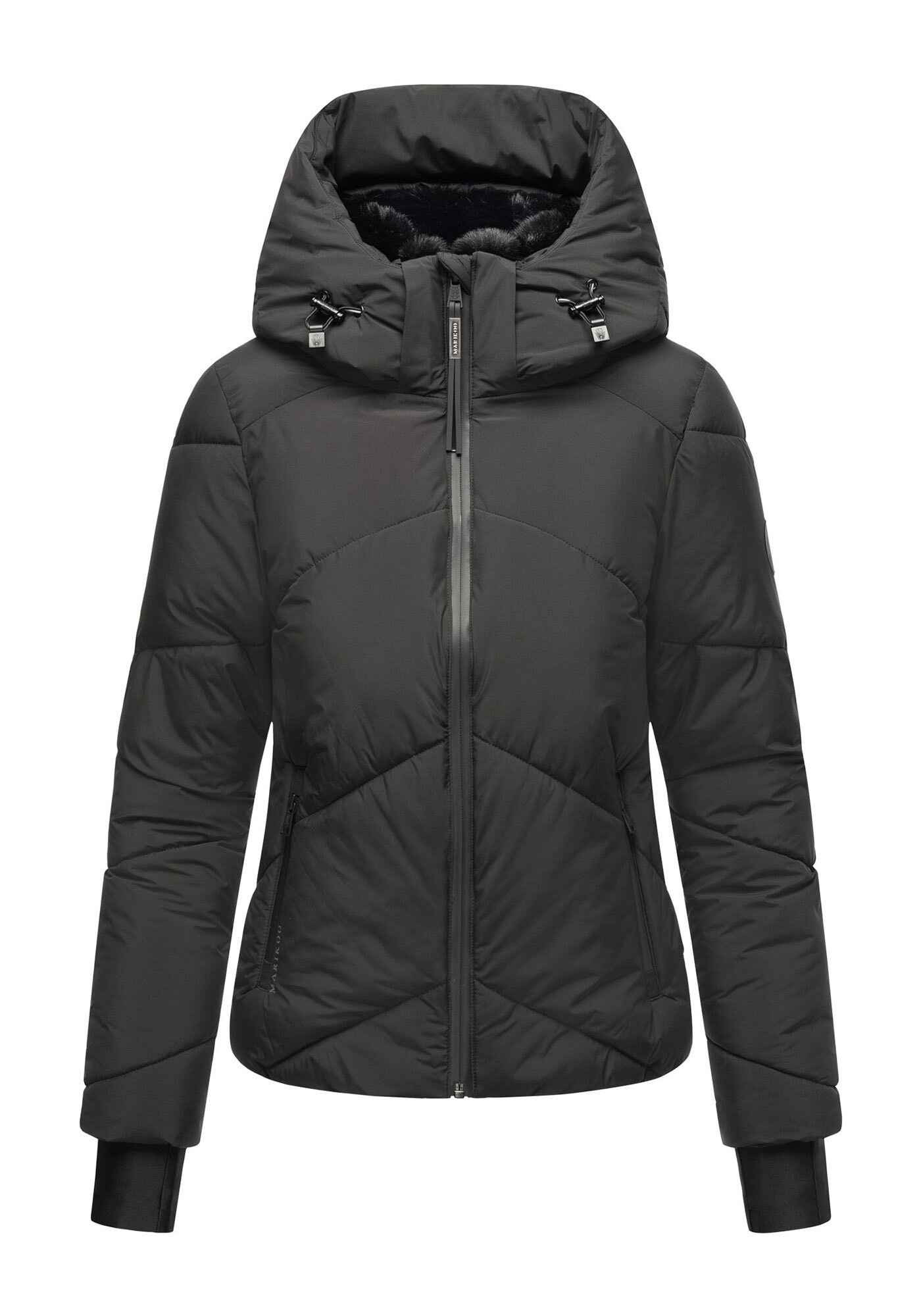 Marikoo Winterjacke »Simaraa«, mit abnehmbarem Kunstfellkragen