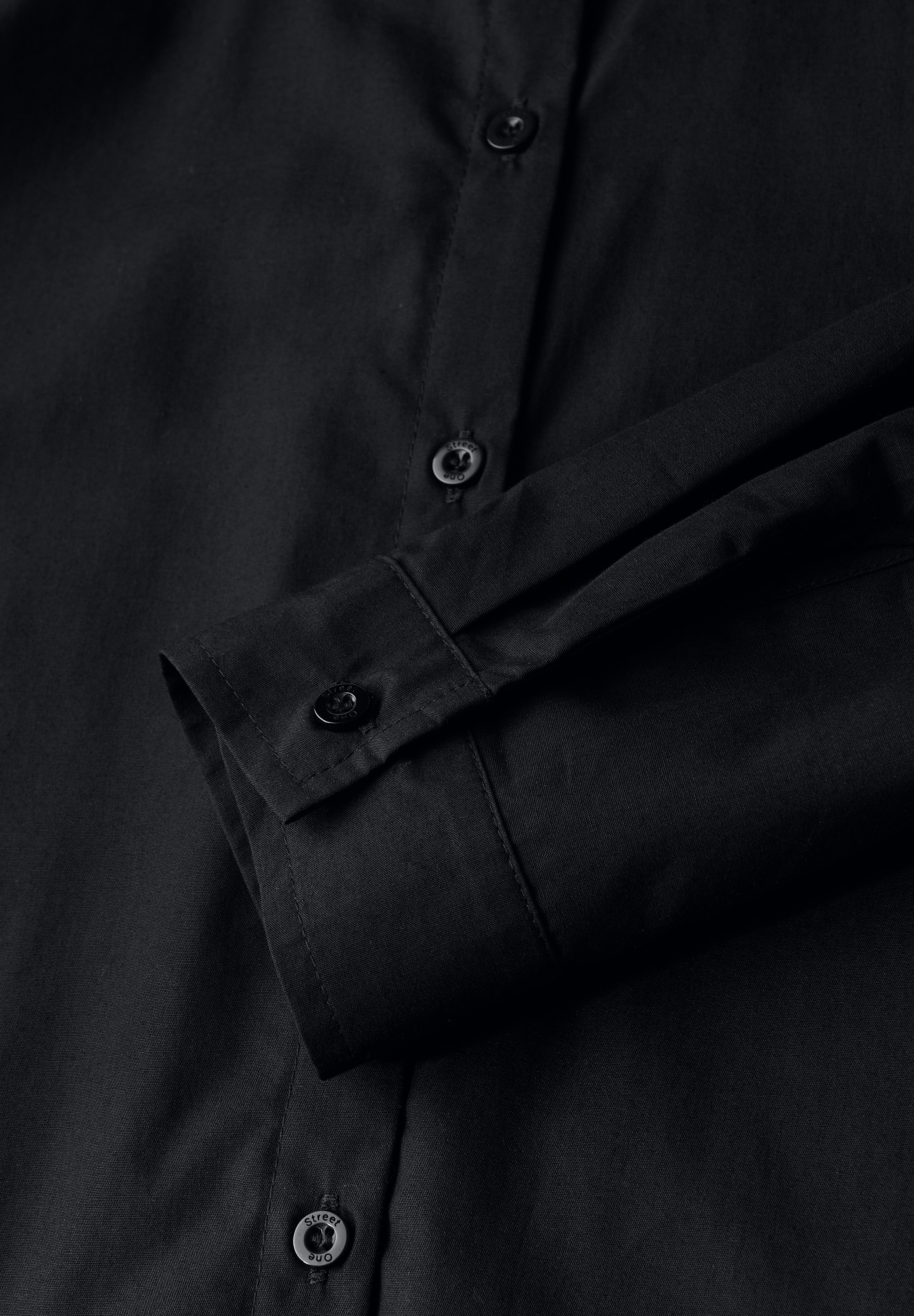 STREET ONE Hemdbluse, aus reiner Baumwolle