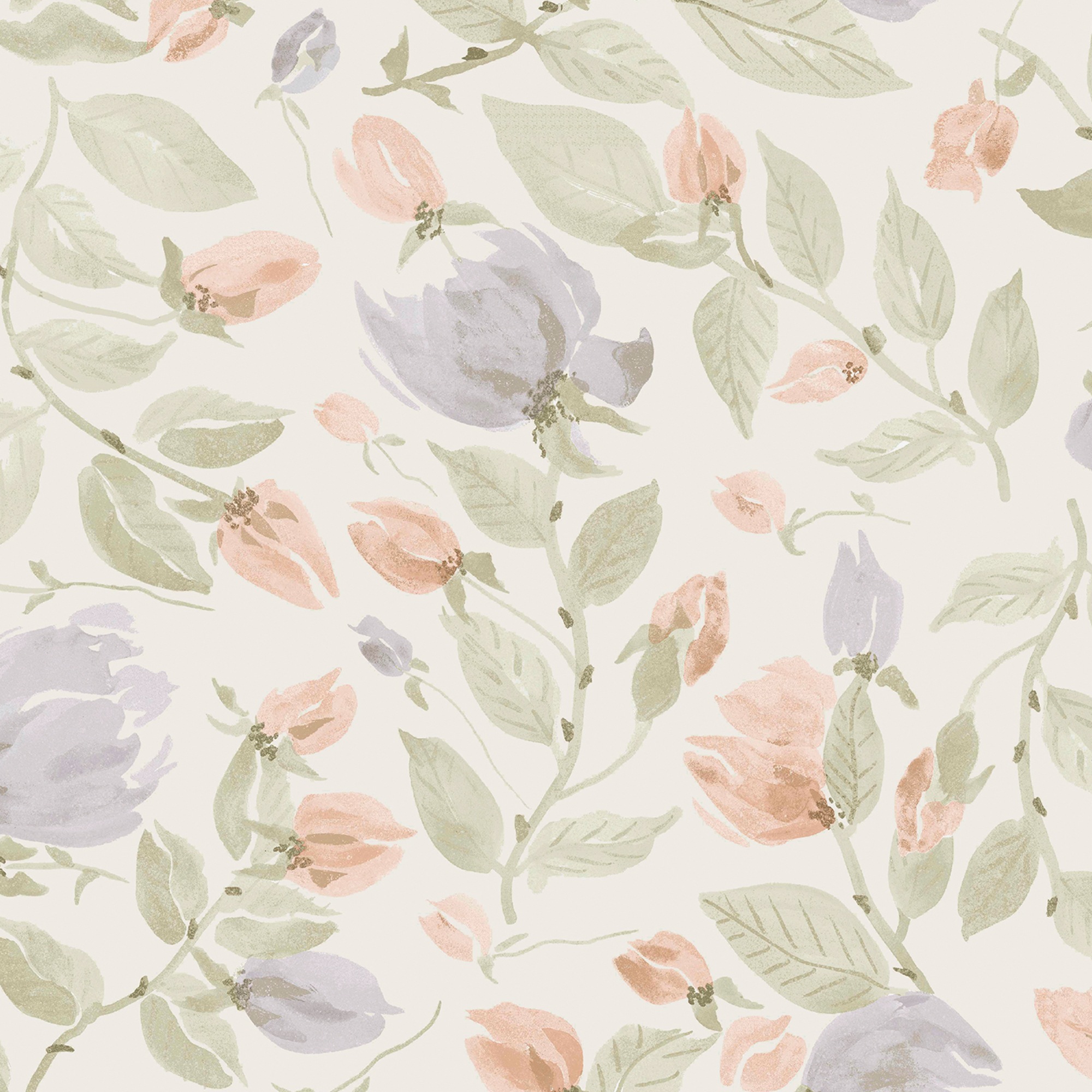 LAURA ASHLEY Vliestapete »Orisia Peony«, neutral, 10mx52cm (ca. 5m2)