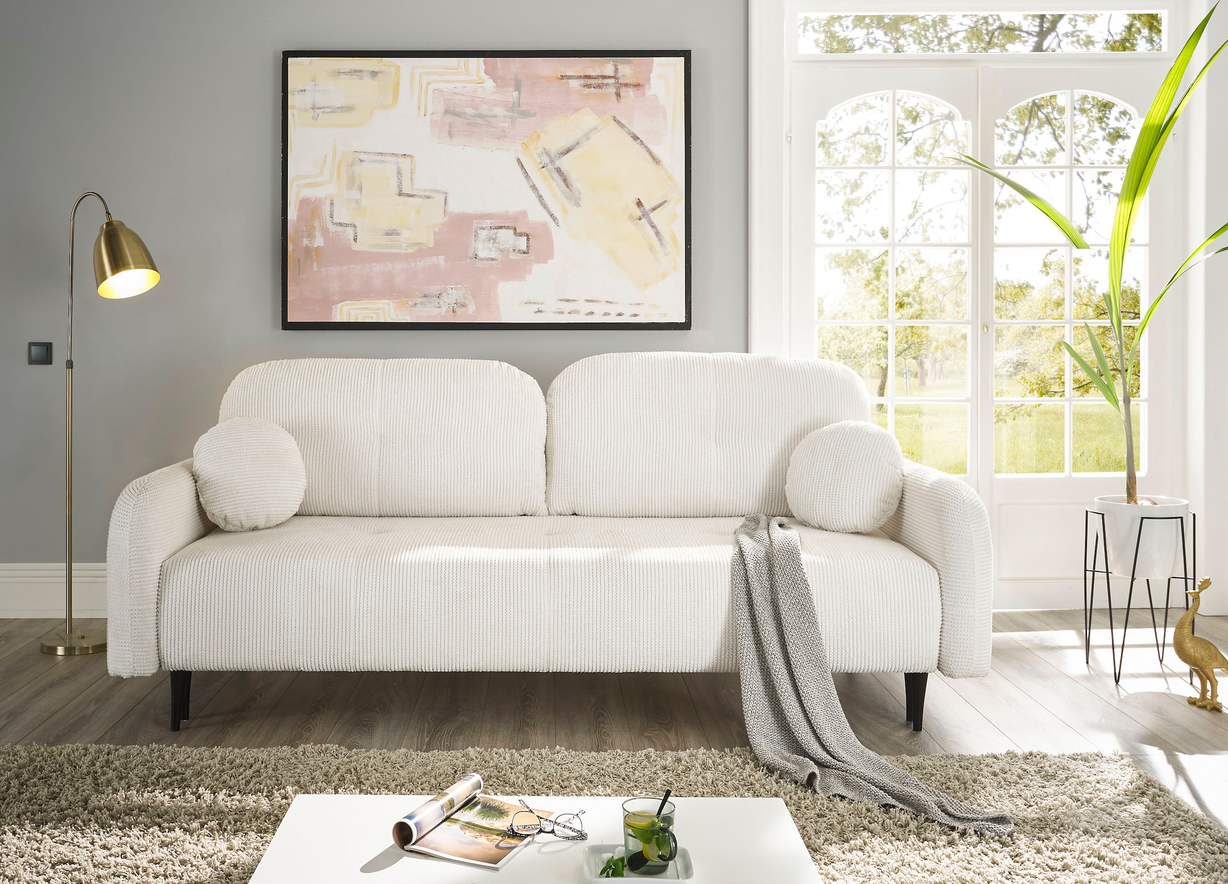 Leonique 2,5-Sitzer »BLAISE«, nachts: Schlafsofa (Liegefläche 140/200 cm), tagsüber 3-Sitzer-Sofa