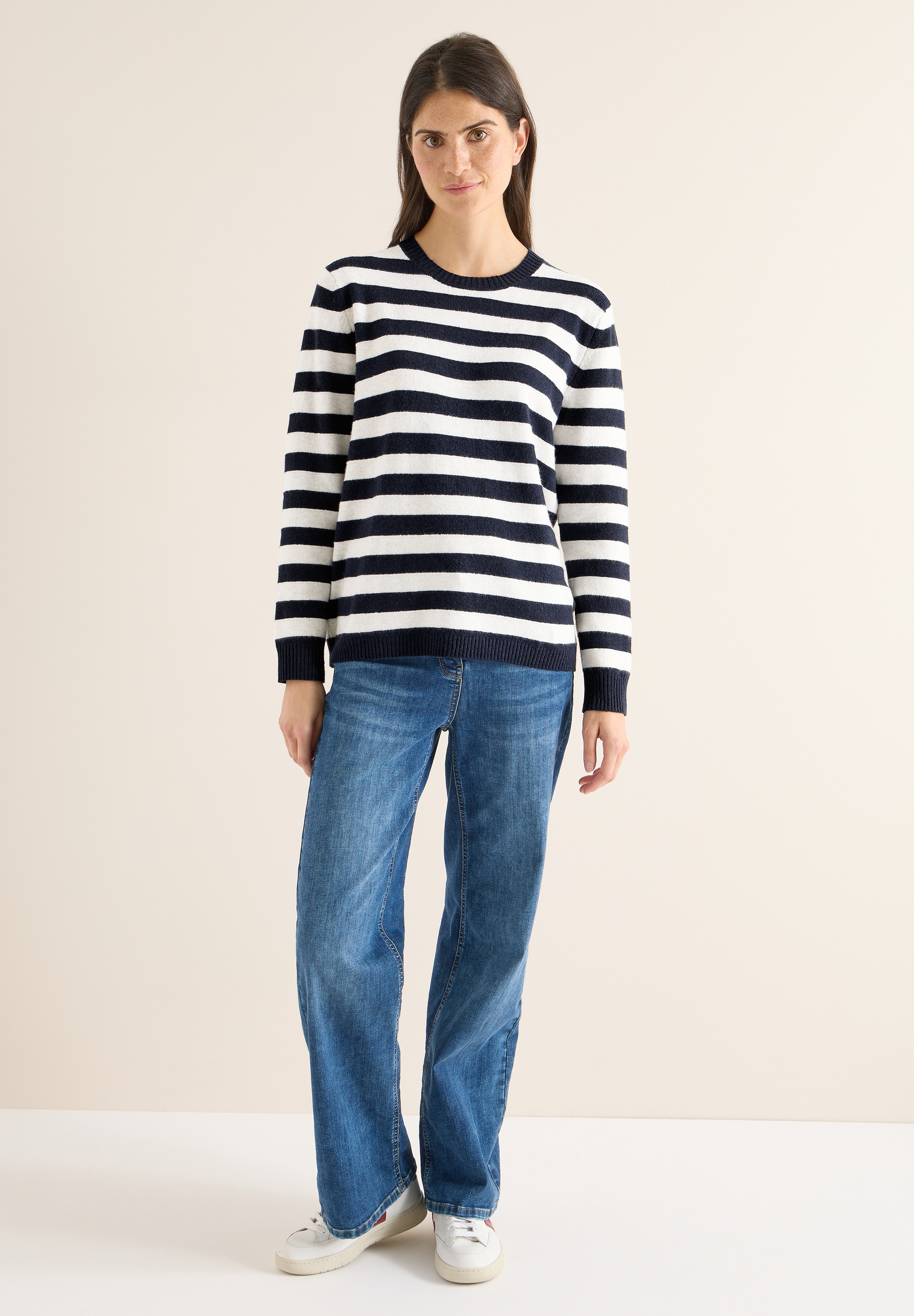 Thumbnail - Cecil Rundhalspullover Feinstrick