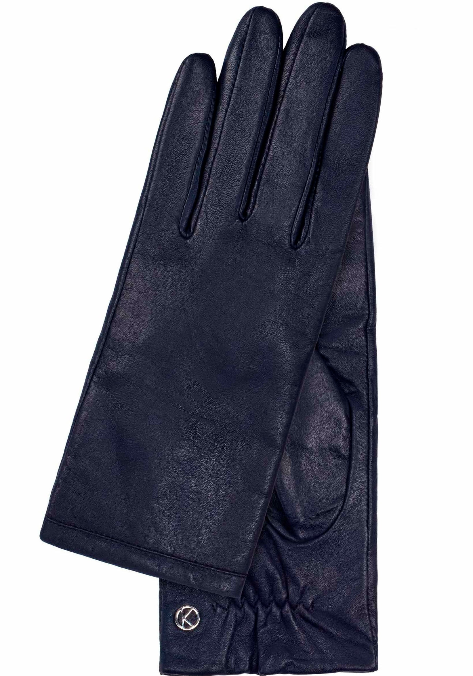 KESSLER Lederhandschuhe »Chelsea«, (2 St.), Passform, BAUR schlanke für bestellen | Zierbiesen Touchfunktion