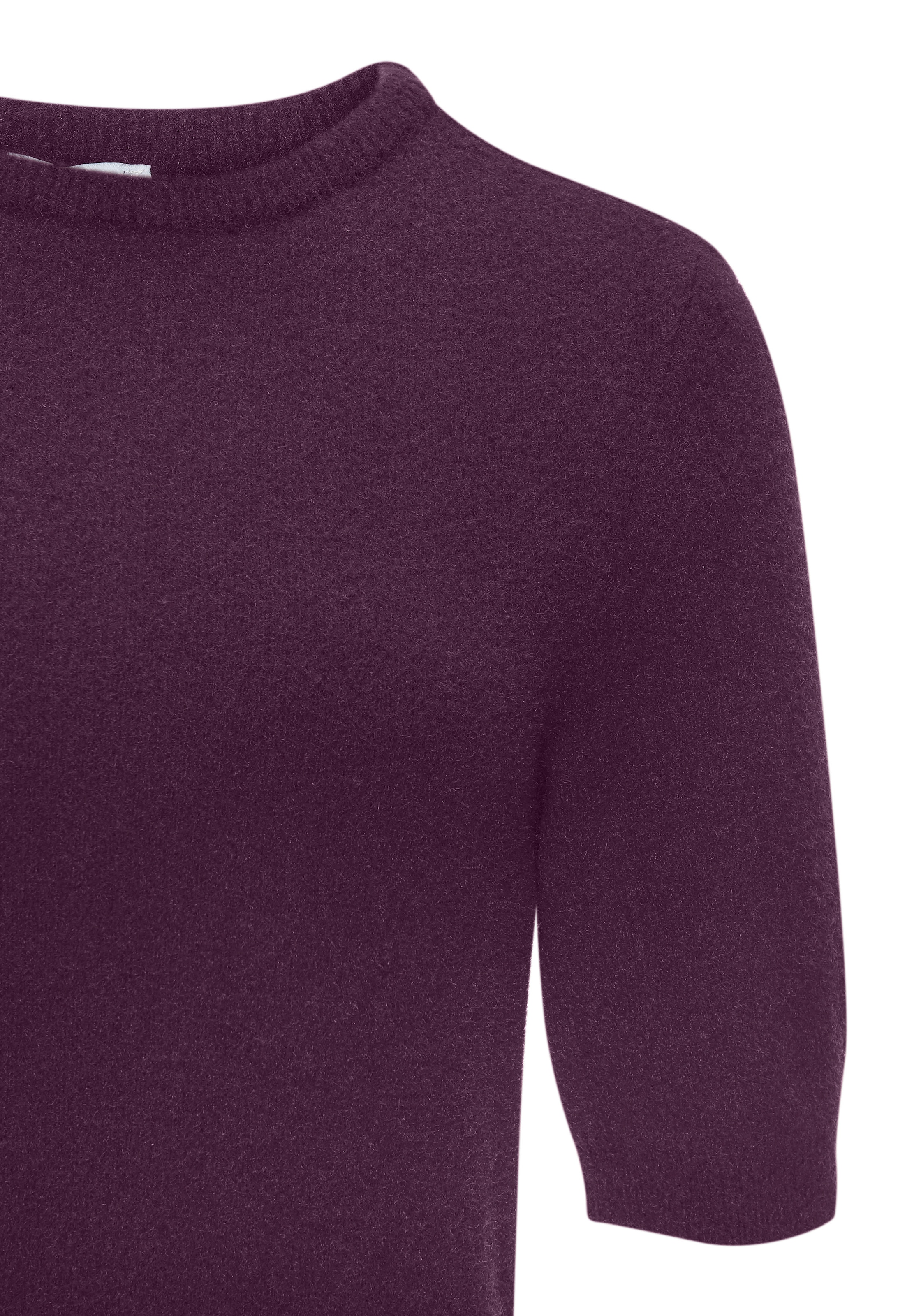 LASCANA Kurzarmpullover, flauschiger Strickpullover, figurnaher Schnitt