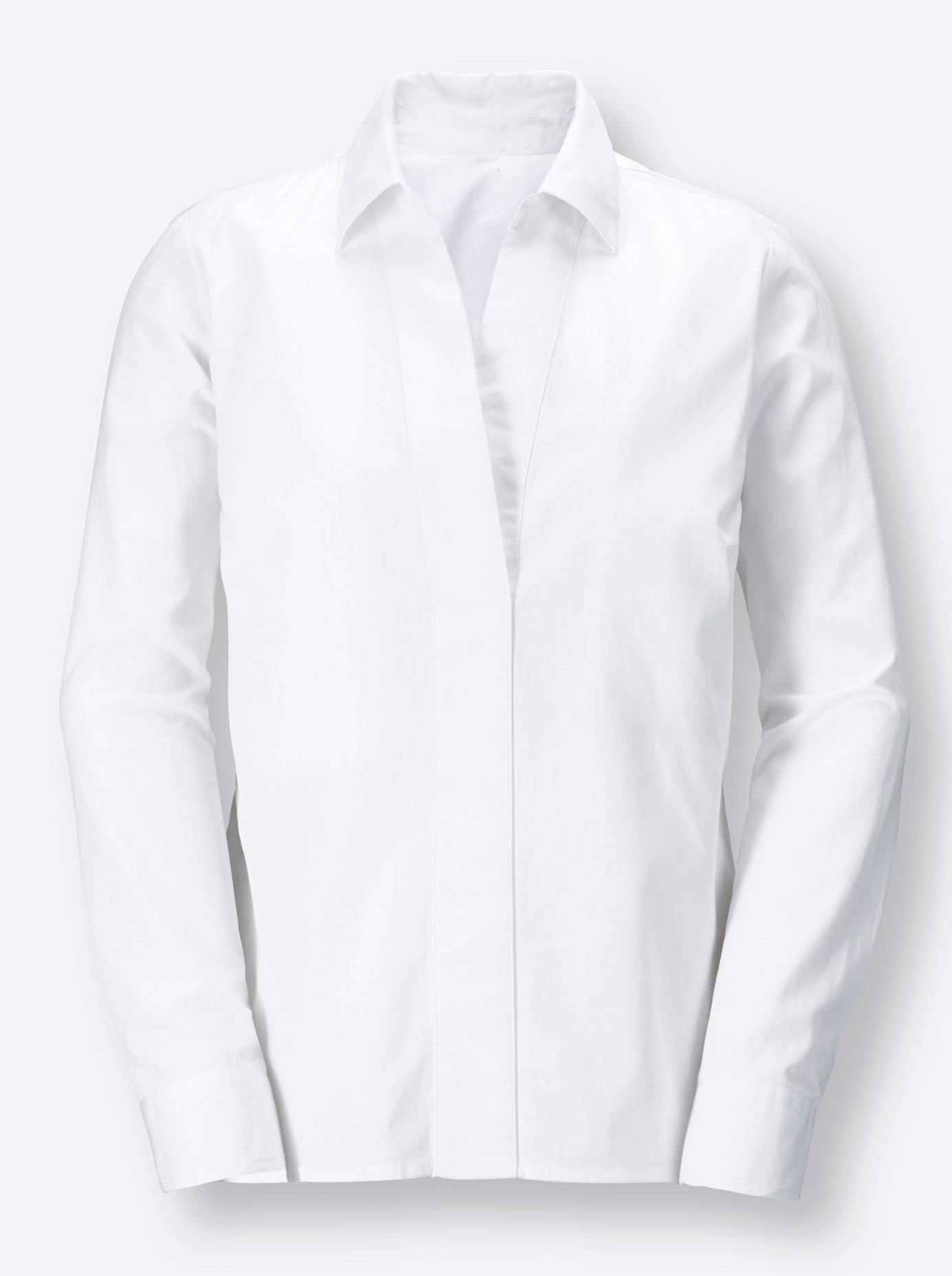 Klassische Bluse INSPIRATIONEN, Damen, Gr. 36, weiß, 100% Baumwolle, unifarben, Blusen, Topseller 3
