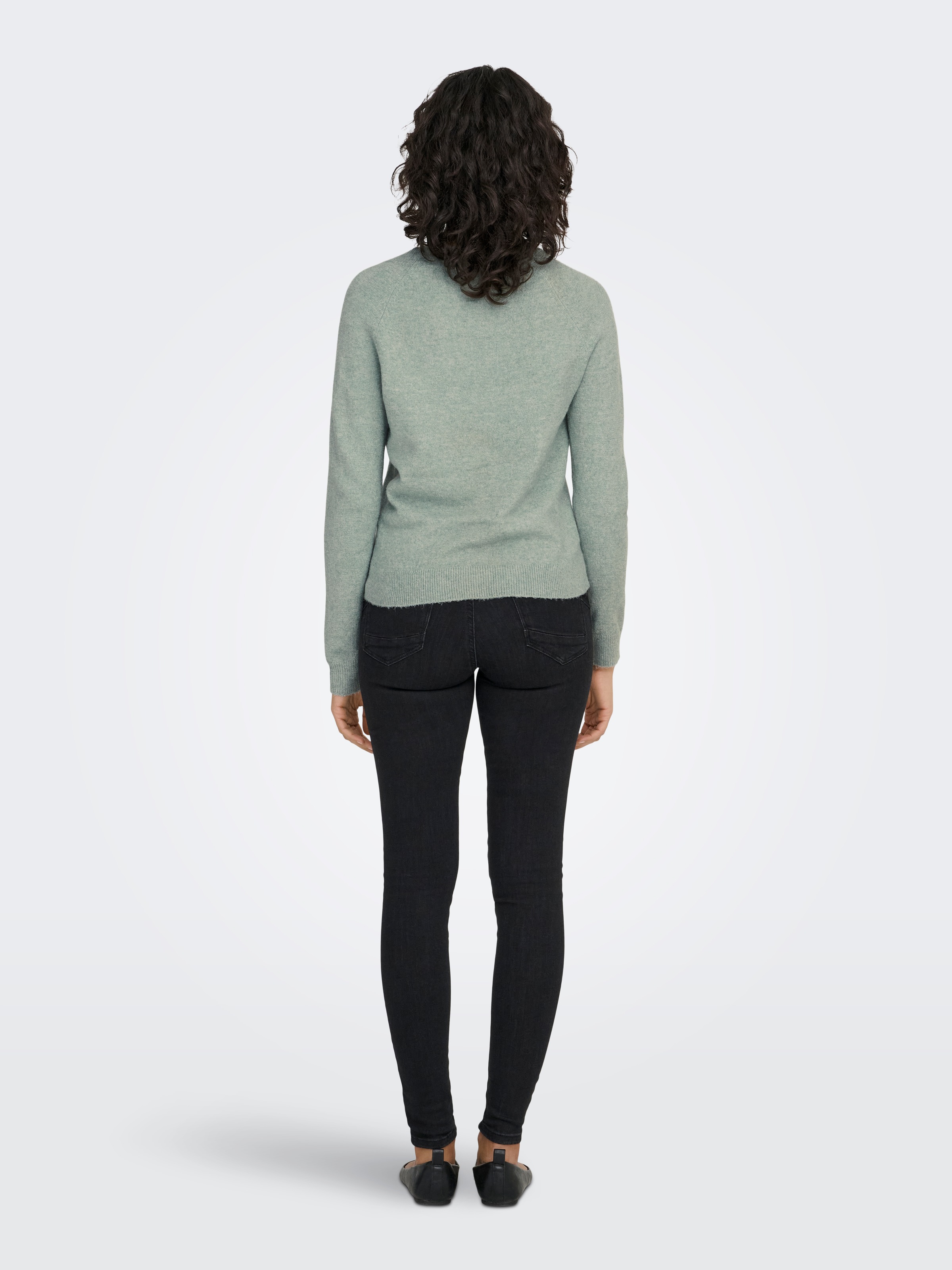 ONLY Rundhalspullover »ONLRICA LIFE L/S PULLOVER  KNT NOOS« Materialmix, regular fit