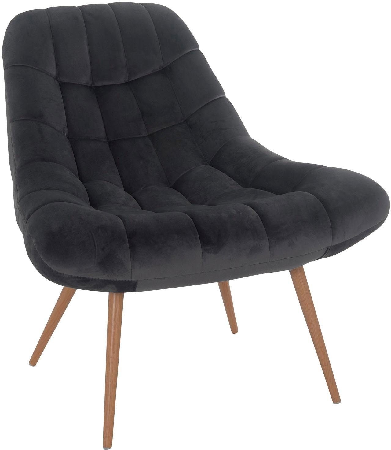 SalesFever Relaxsessel "Toulon - Komfortabler Loungesessel", mit XXL-Steppu günstig online kaufen