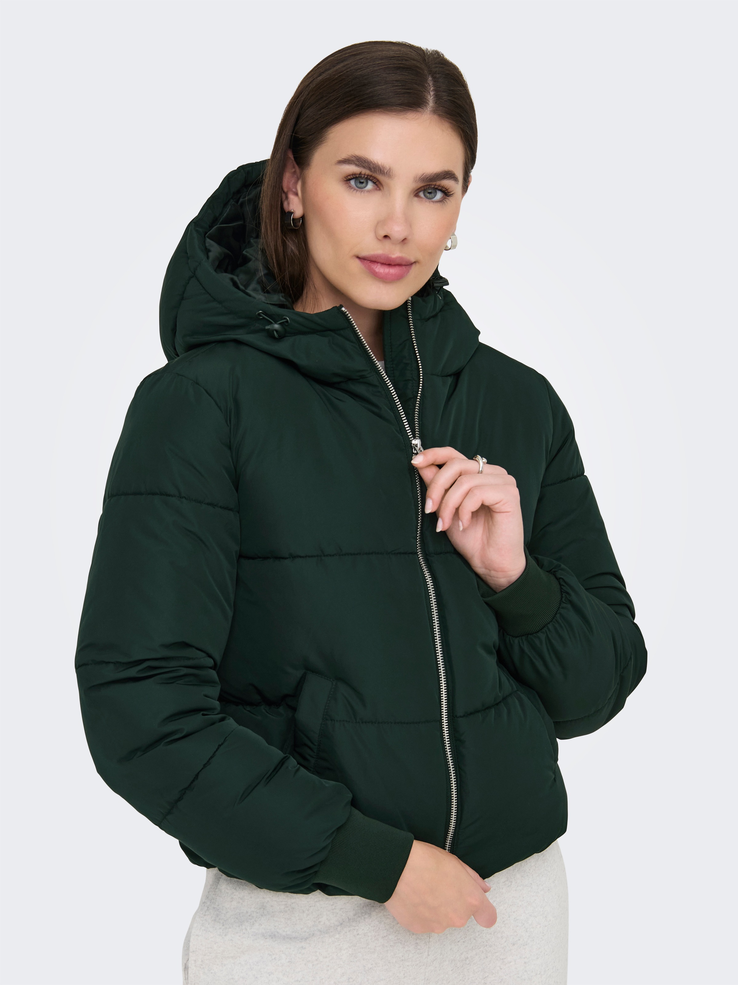 JDY Steppjacke "JDYNEWERICA LIFE SHORT HOOD JKT OTW NOOS", mit Kapuze günstig online kaufen