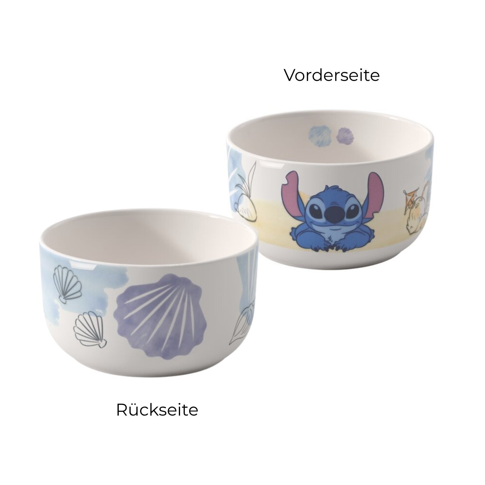 Villeroy & Boch Kindergeschirr-Set »Frühstücks-Set Disney Stitch 2er Set bunt« Spülmaschinenfest, Mikrowellensicher