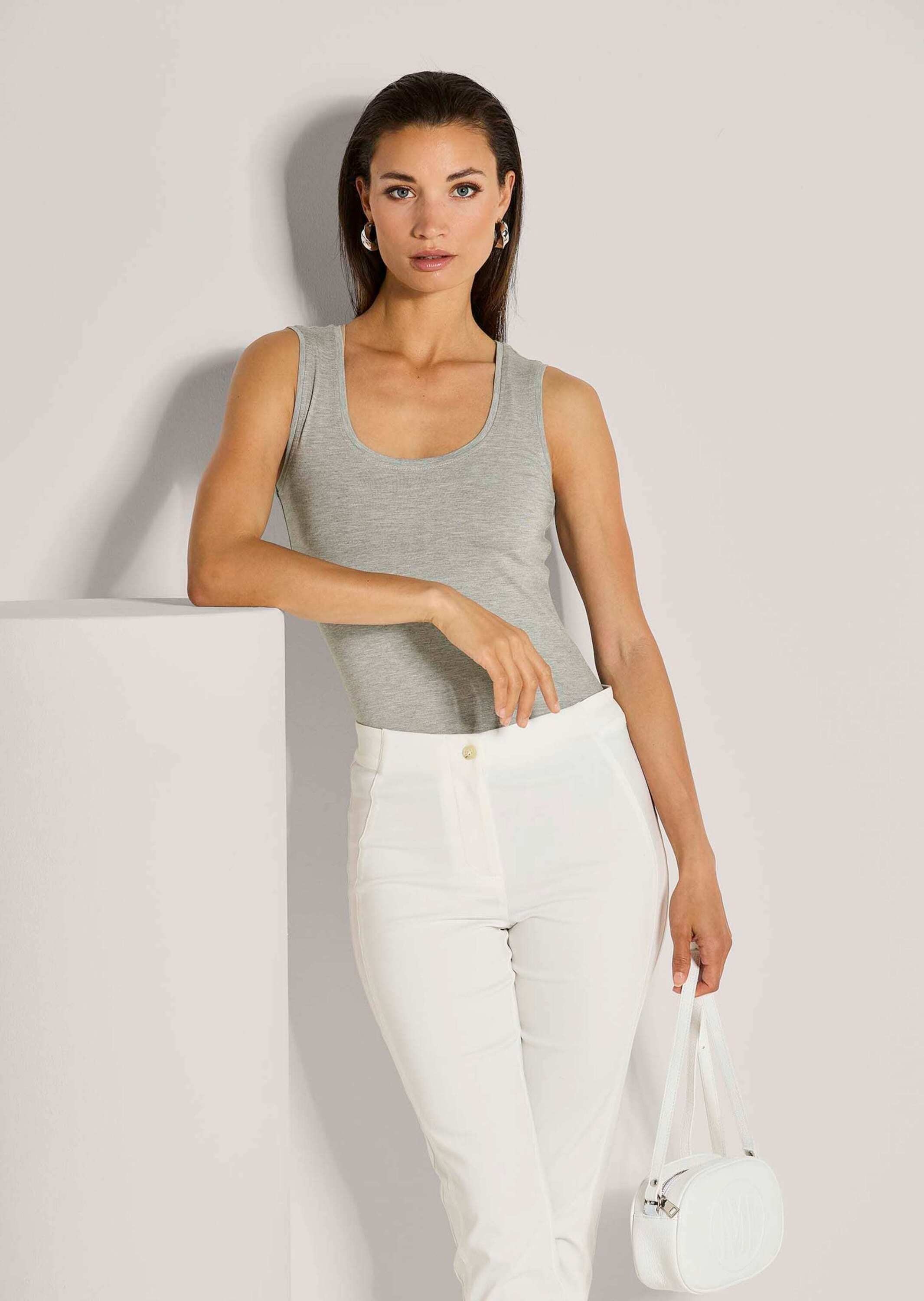 MADELEINE Trägertop »Tanktop Tanktop mit breiten Trägern« Glatte Jerseyware