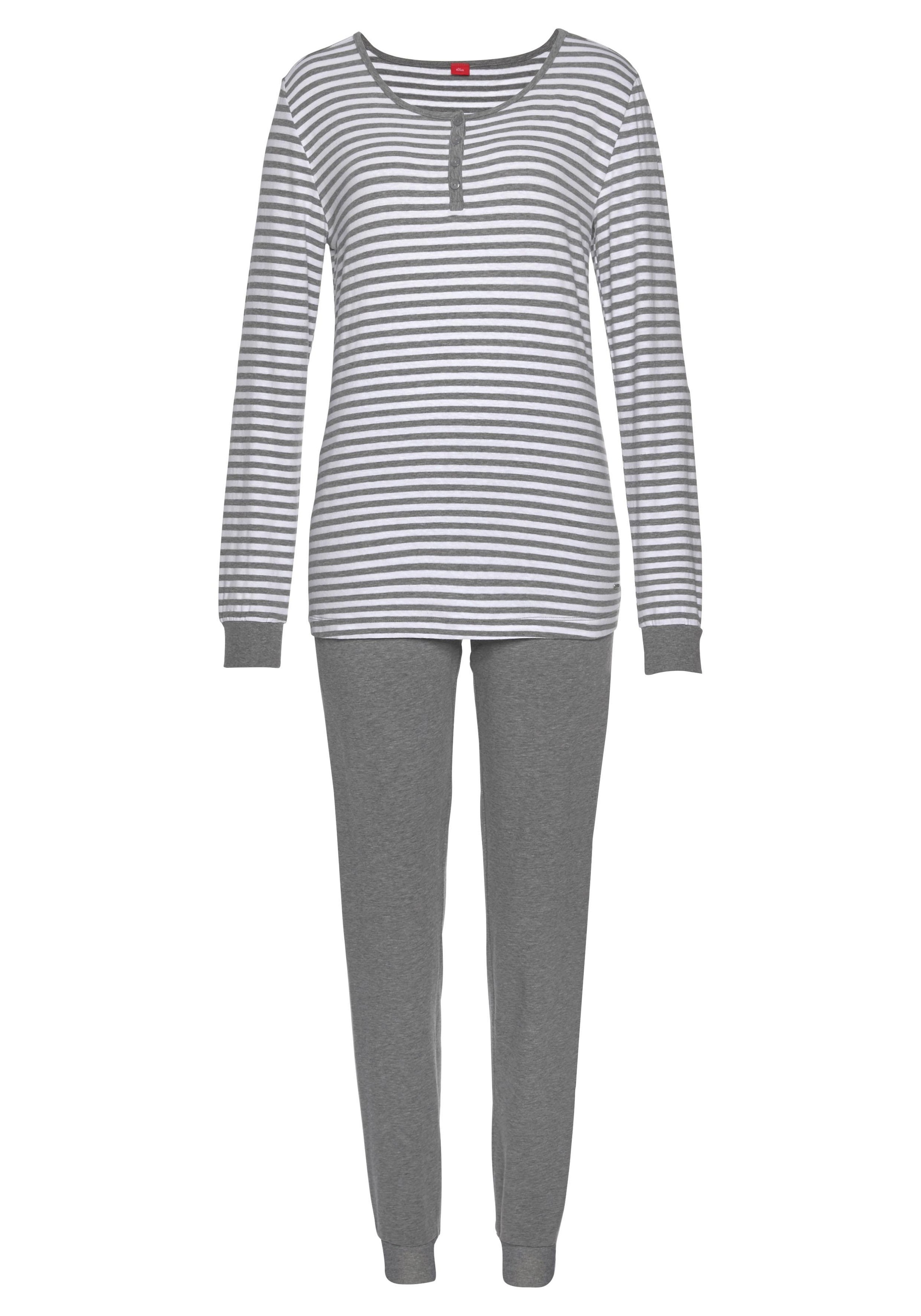s.Oliver Pyjama 2 Stk. tlg., mit seitlichen Streifen am Bein günstig online kaufen