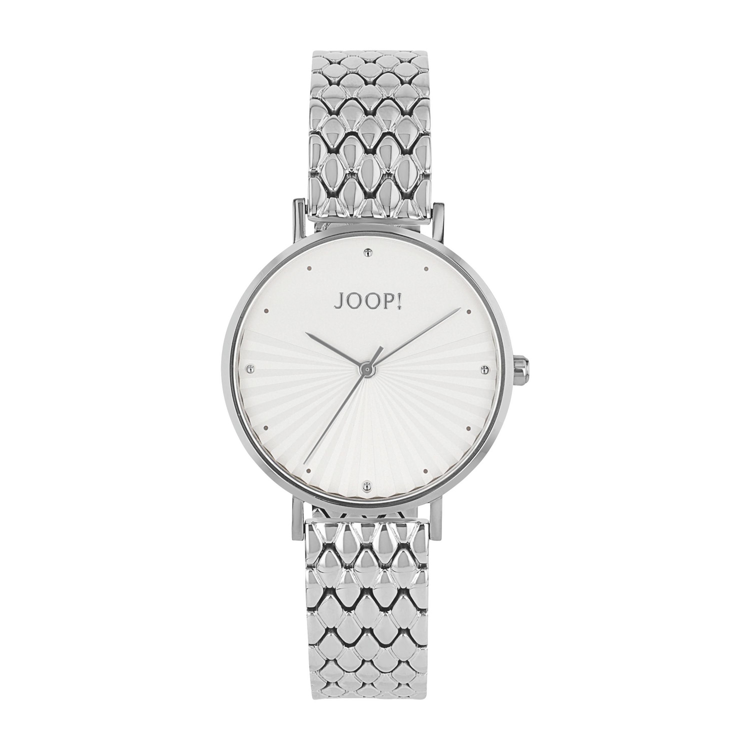 JOOP! Quarzuhr Armbanduhr, Damenuhr, Edelstahlarmband, analog