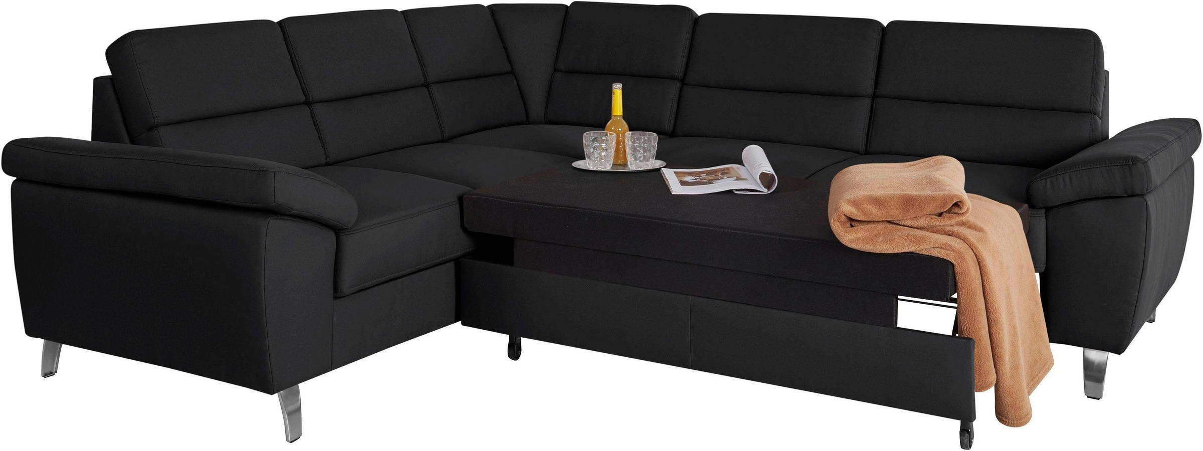 Thumbnail - sit&more "Sorano L-Form" wahlweise mit Bett- und Relaxfunktion, inkl. Bettkasten