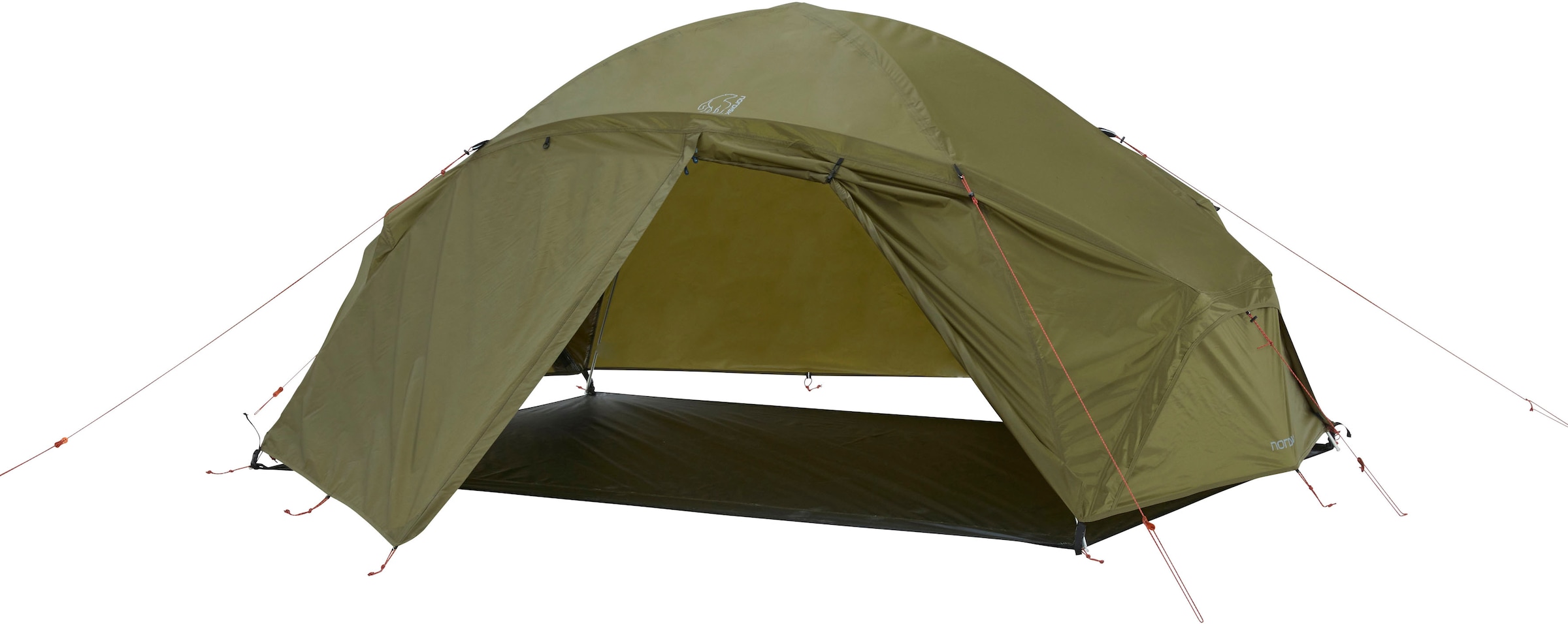 Nordisk Geodätzelt »Otra 2 PU Tent Dark Olive«, 2 Personen, (Packung, 1 tlg.)