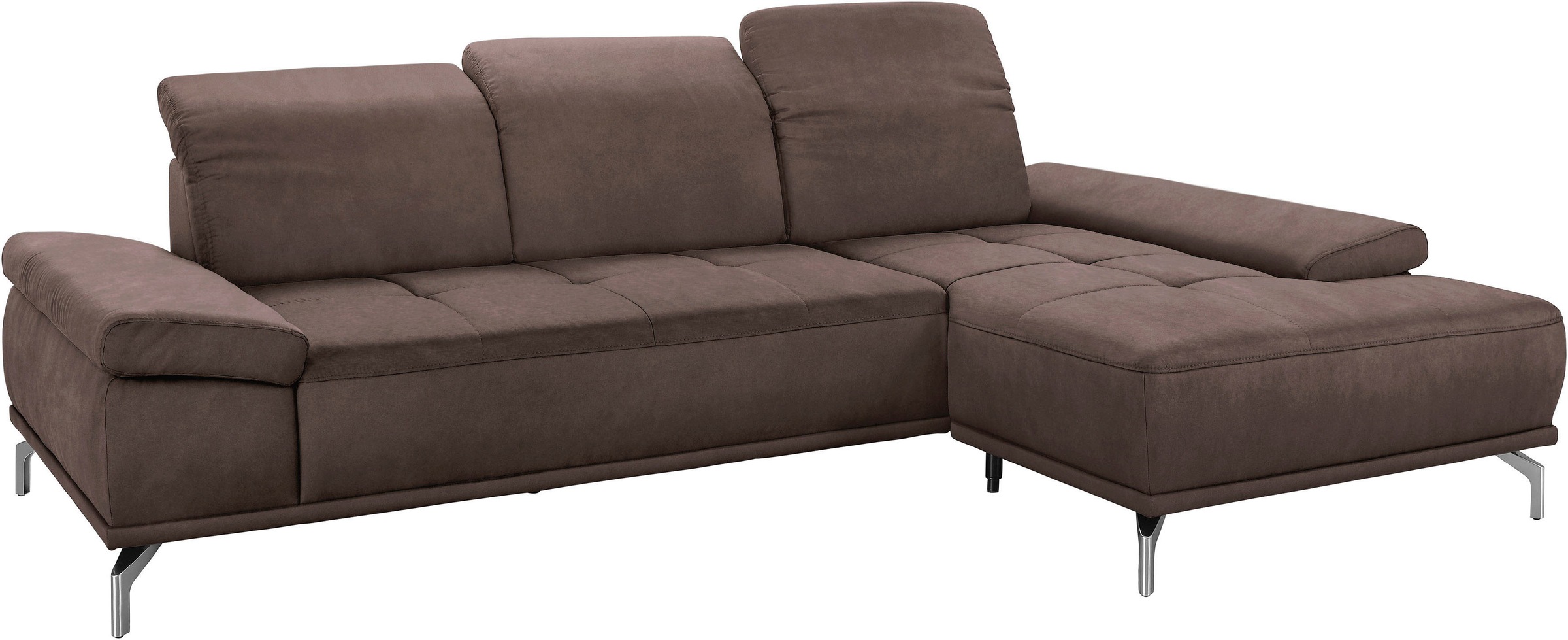 Home affaire Ecksofa "Caluna" Inkl.Sitztiefenverstellung, wahlweise mit Kop günstig online kaufen